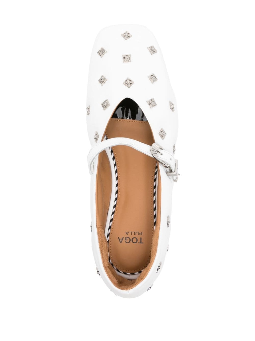 stud-detailed ballerina flats - 4