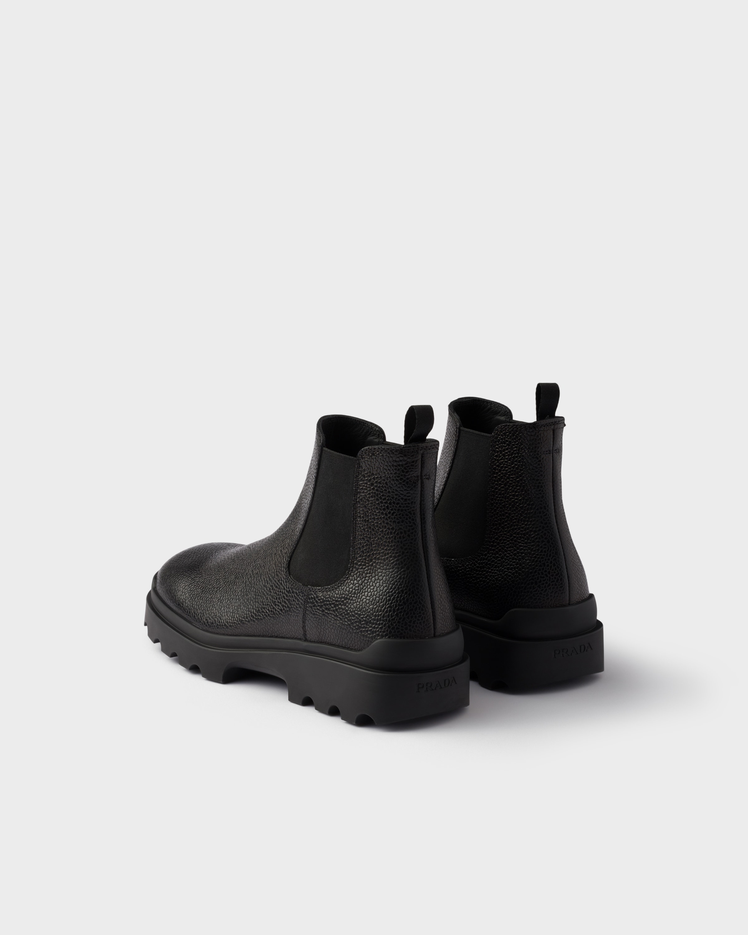 Stamped leather Chelsea boots - 5
