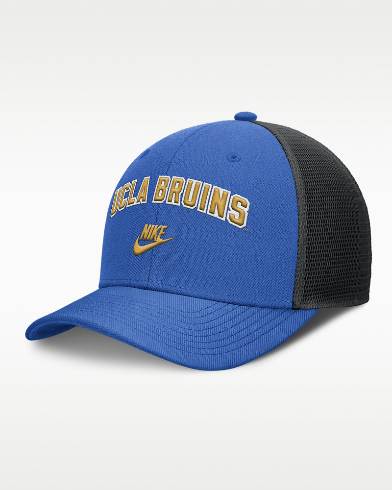 UCLA Legacy Arch Rise Men's Nike Dri-FIT College Trucker Adjustable Hat 1