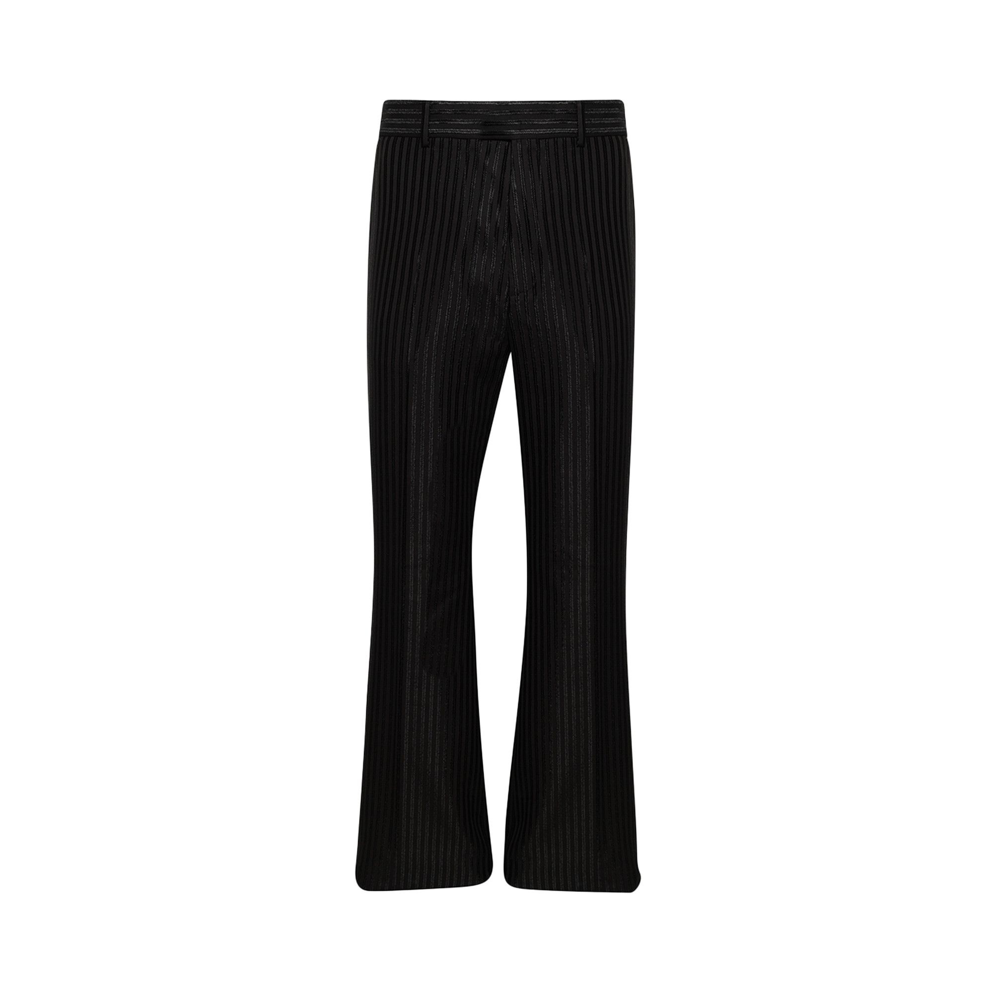 Amiri Striped Creased Flare 'Black' - 1
