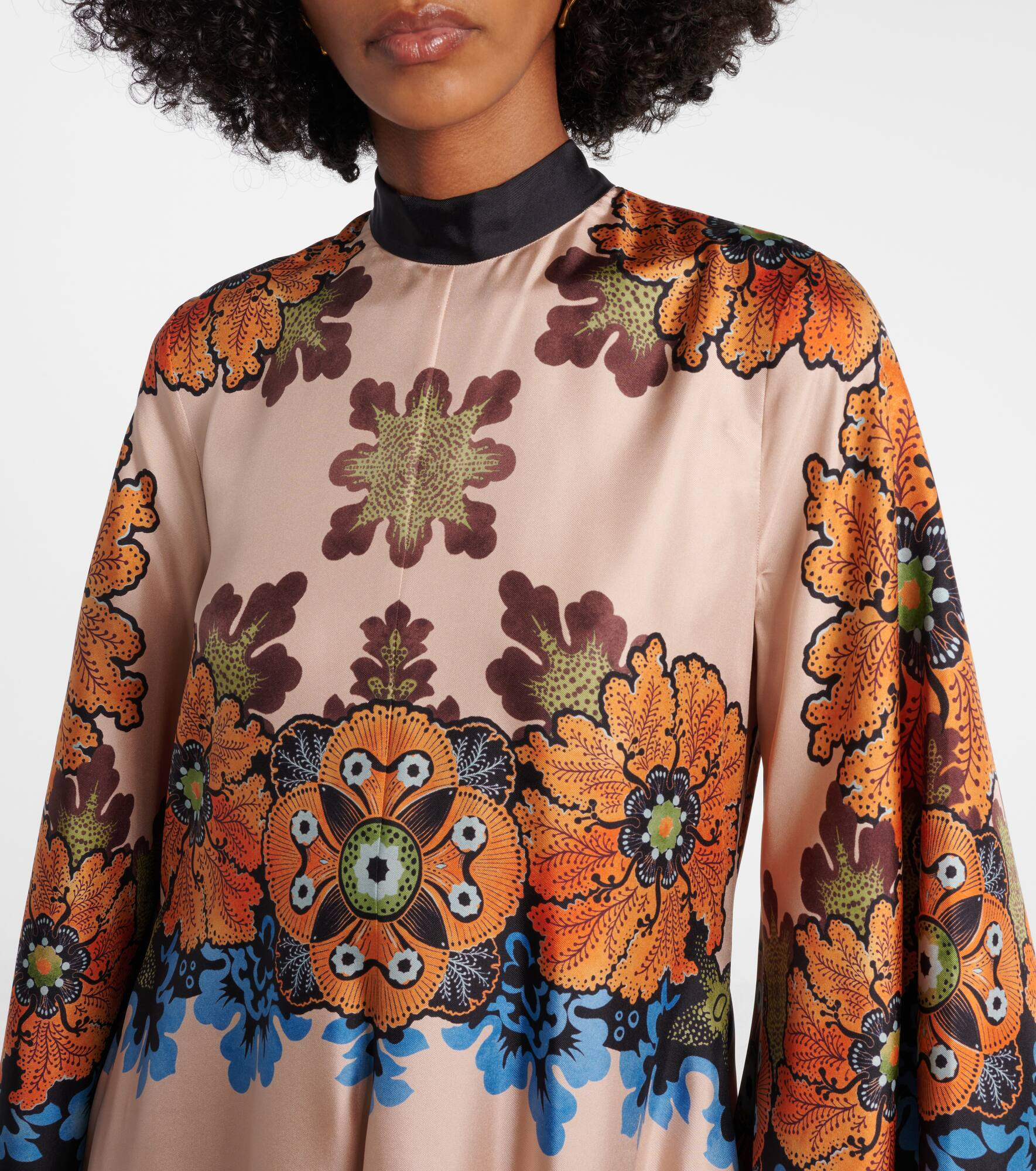 Magnifico floral silk maxi dress - 4