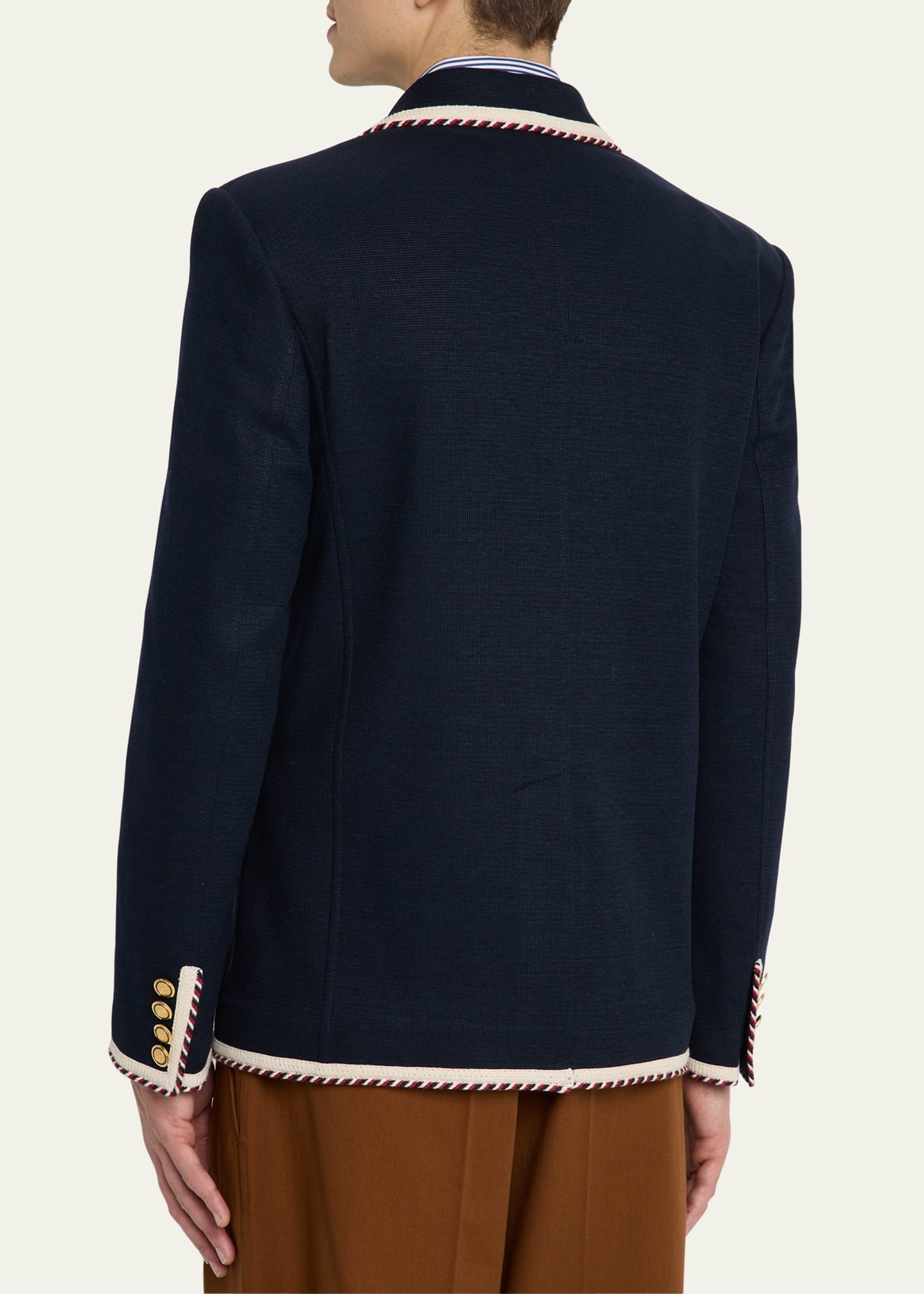 Men's VLogo Contrast-Trim Blazer - 3