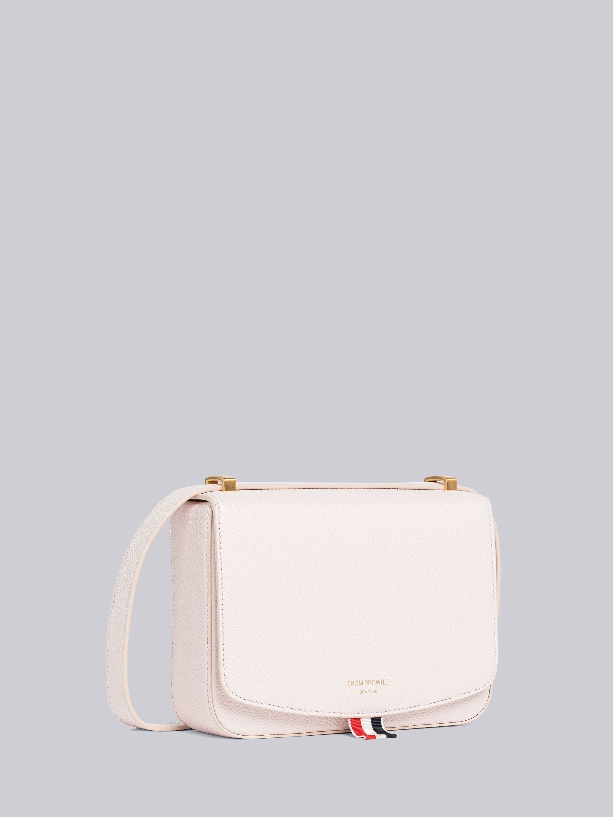 Pebble Grain Leather Mini Saddle Bag - 3