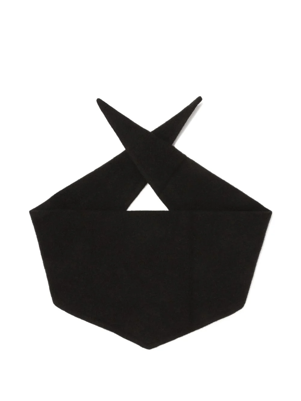 fleece trim scarf - 1