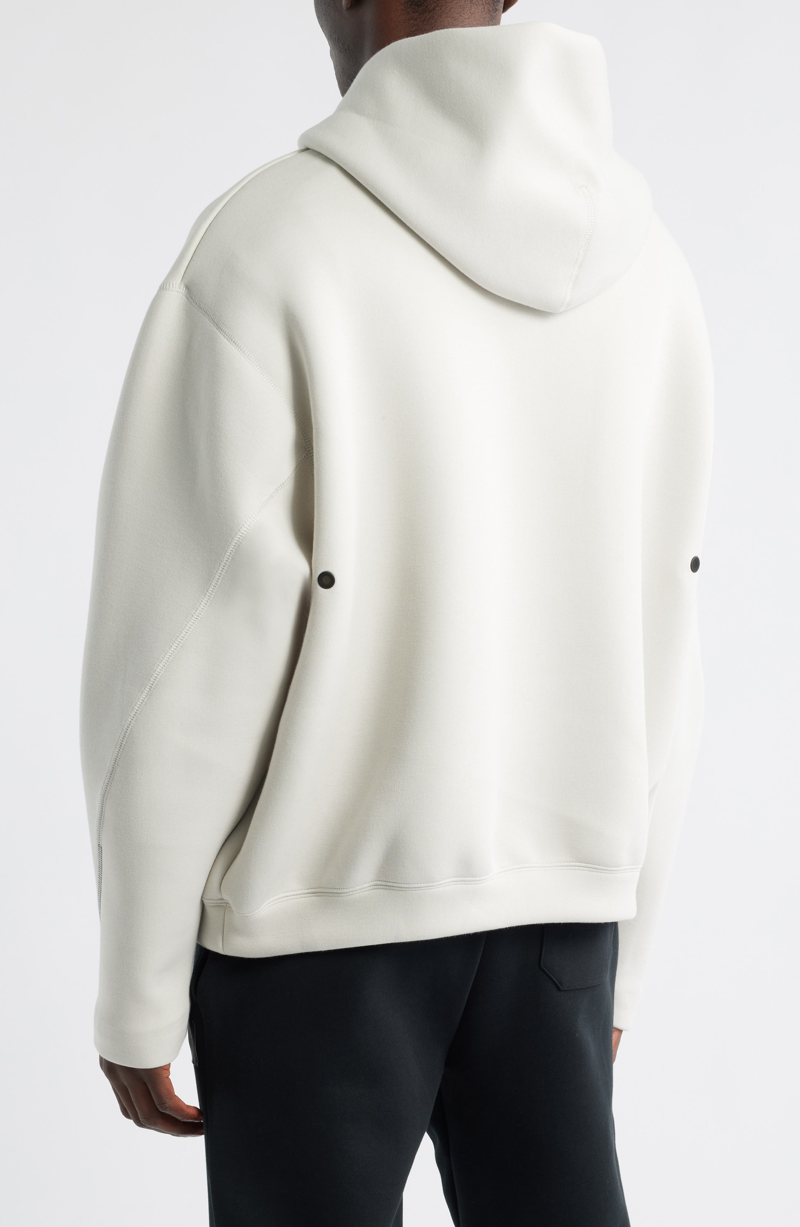Nike Oversize Hoodie in Light Bone/Black at Nordstrom - 2