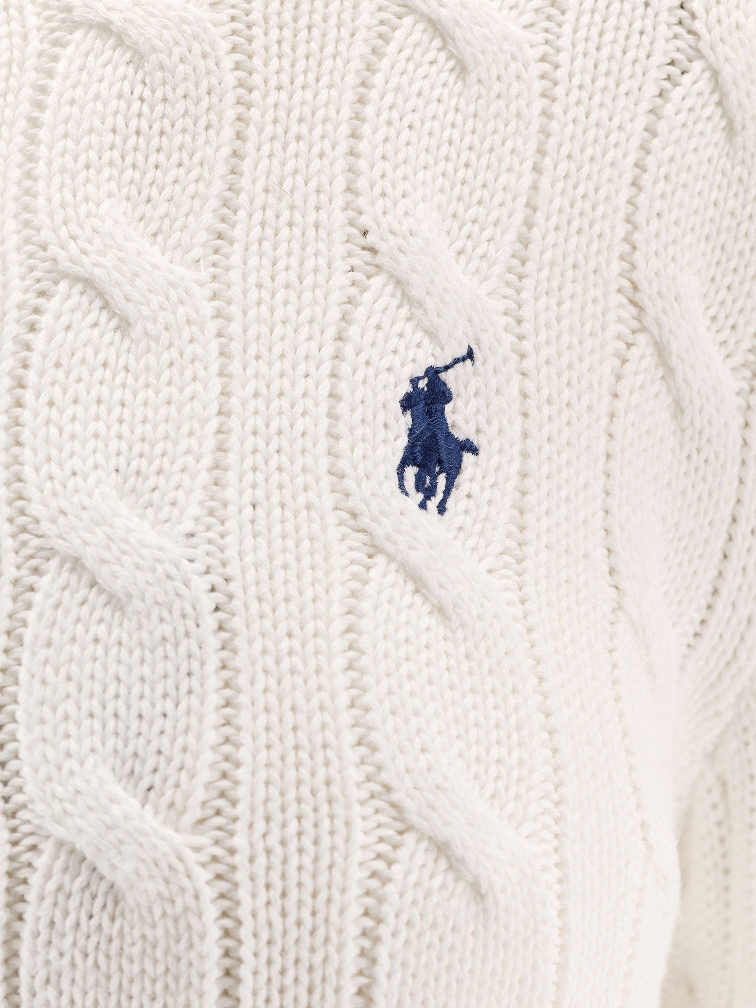 POLO RALPH LAUREN - Polo Ralph Lauren Cotton Cardigan With Contrasting Logo - 3