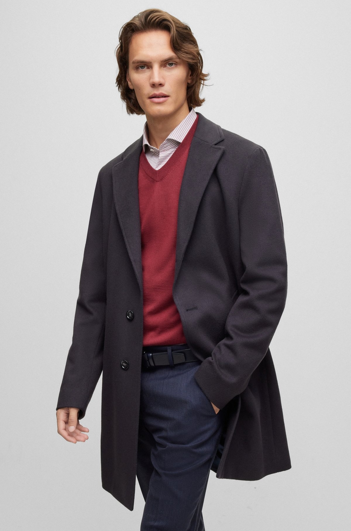 WOOL-BLEND COAT WITH ZIP-UP INNER - 7