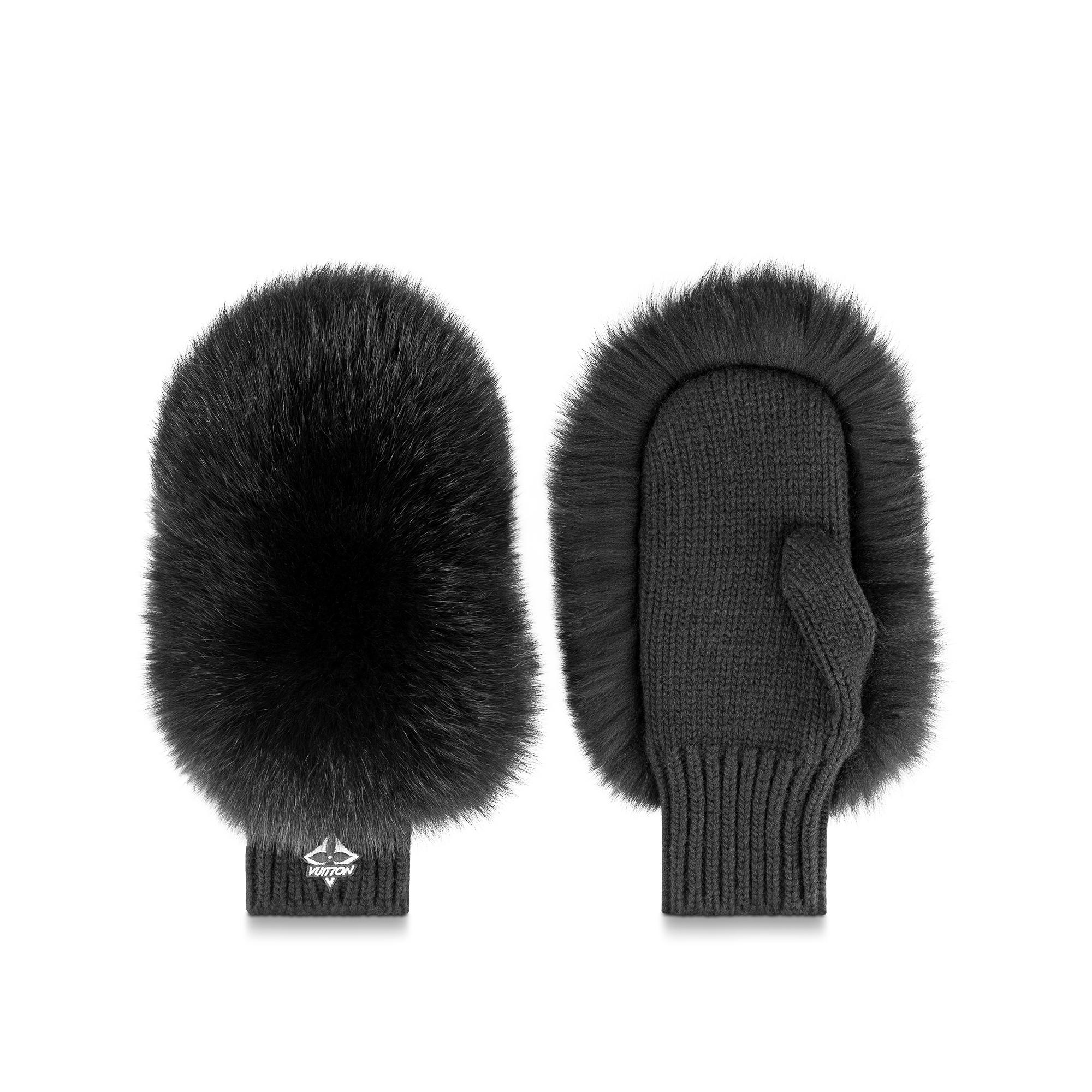 LV Ski Fur Gloves - 1