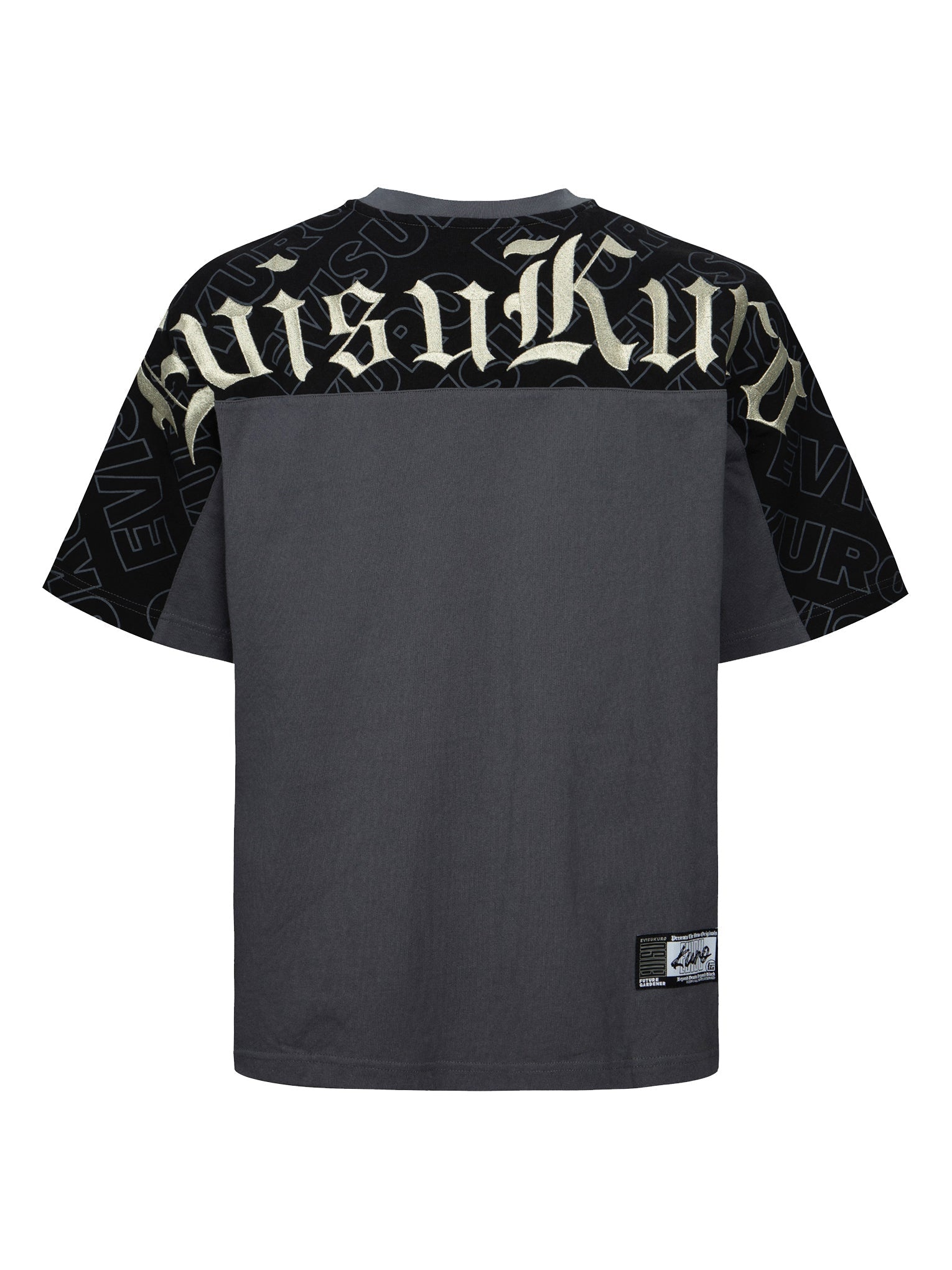 Allover EVISUKURO Print and Embroidery Loose Fit T-Shirt - 12