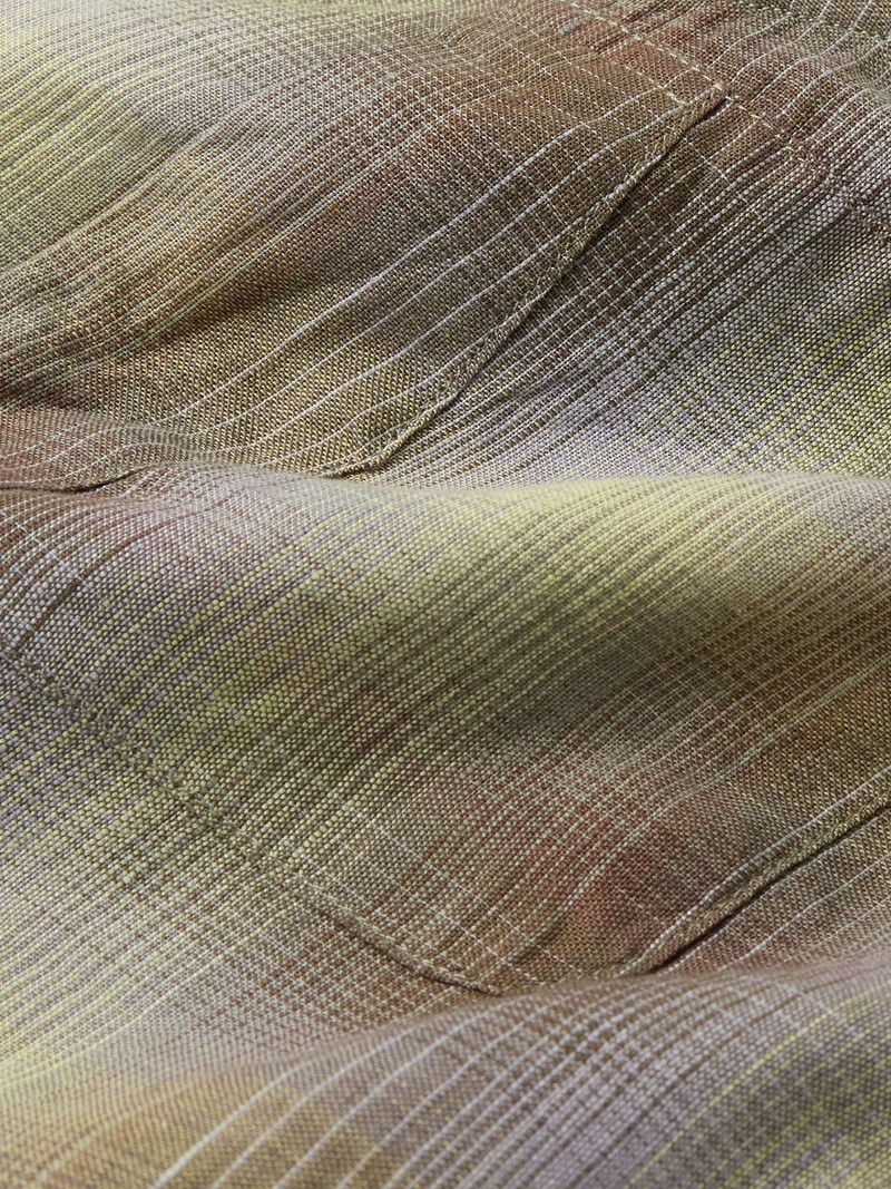 Checked Linen and Cotton-Blend Shirt 5