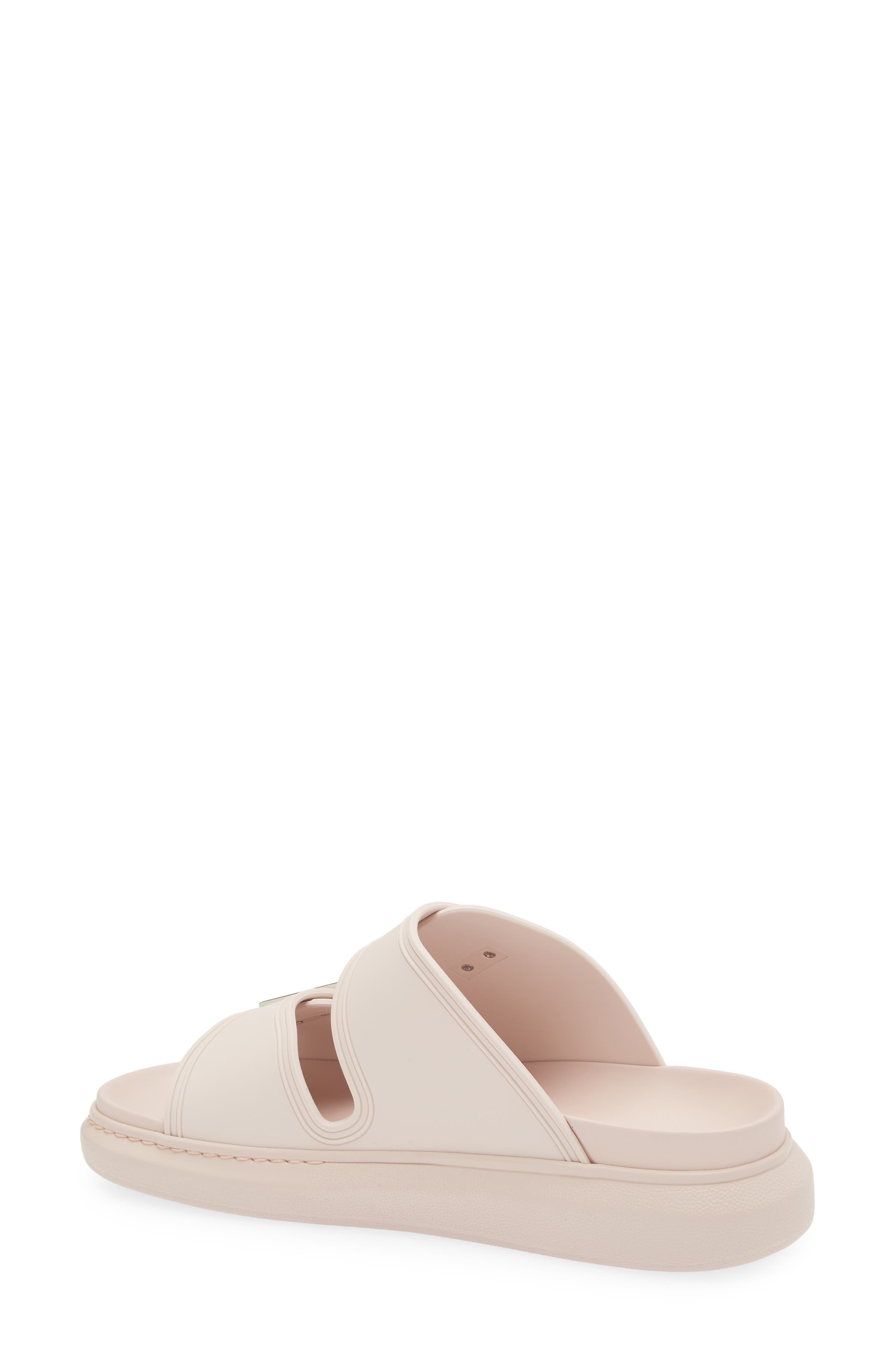 McQueen Hybrid Slide Sandal in Tea Rose/Silver at Nordstrom - 2