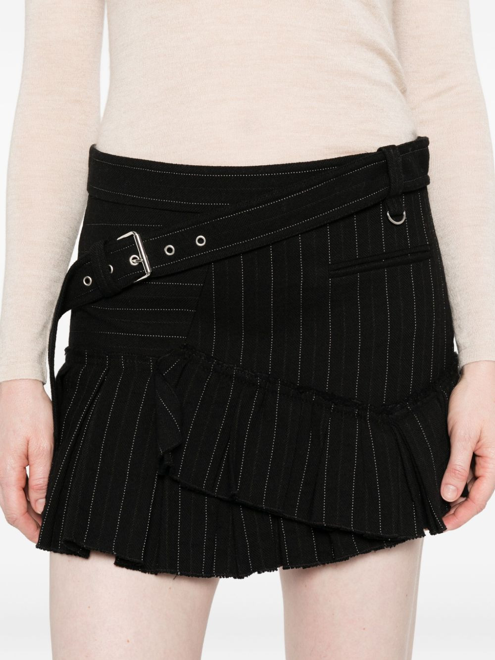 Maddy pinstripe ruffled skirt - 5