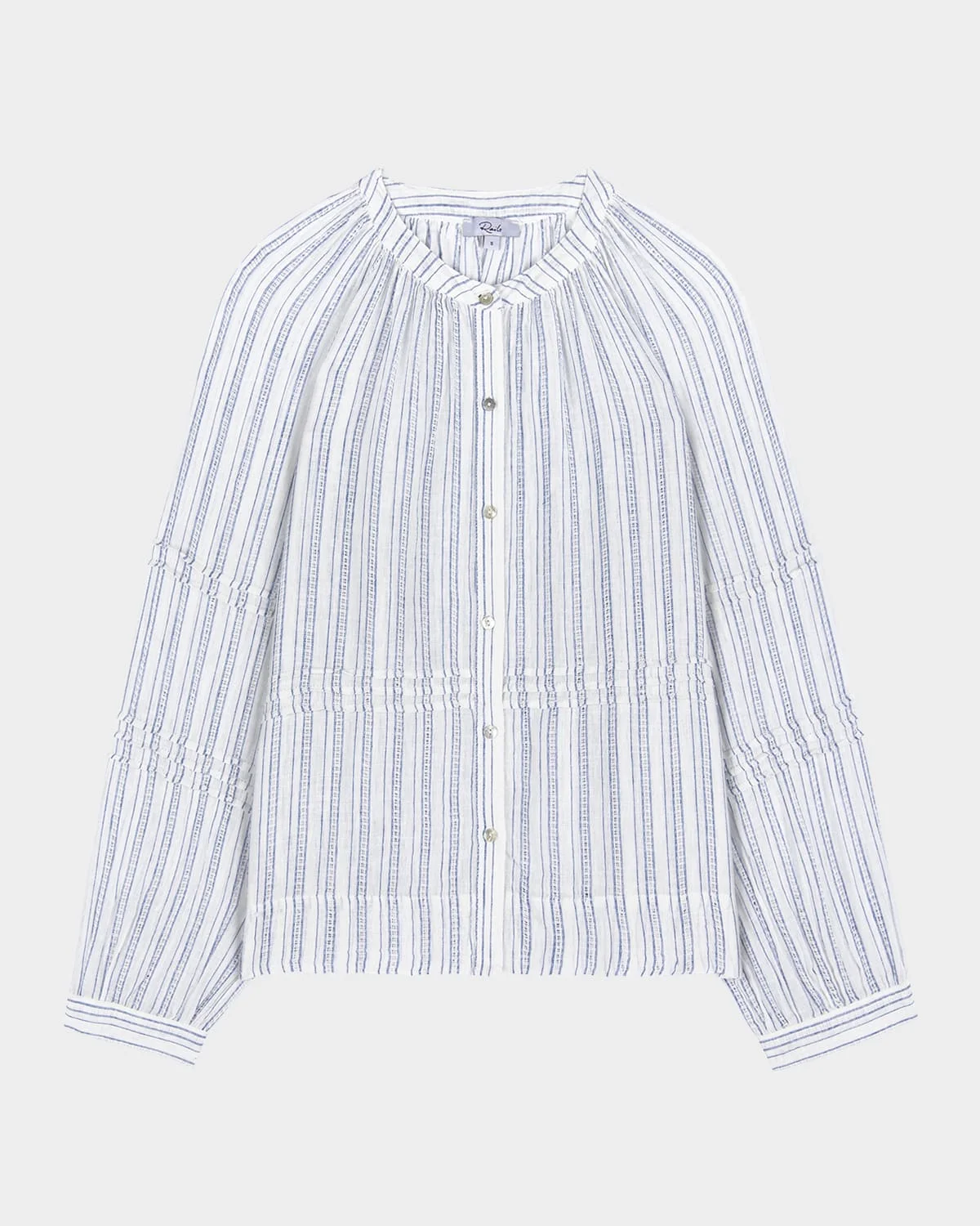 Frances Button-Front Linen Blouse - 1
