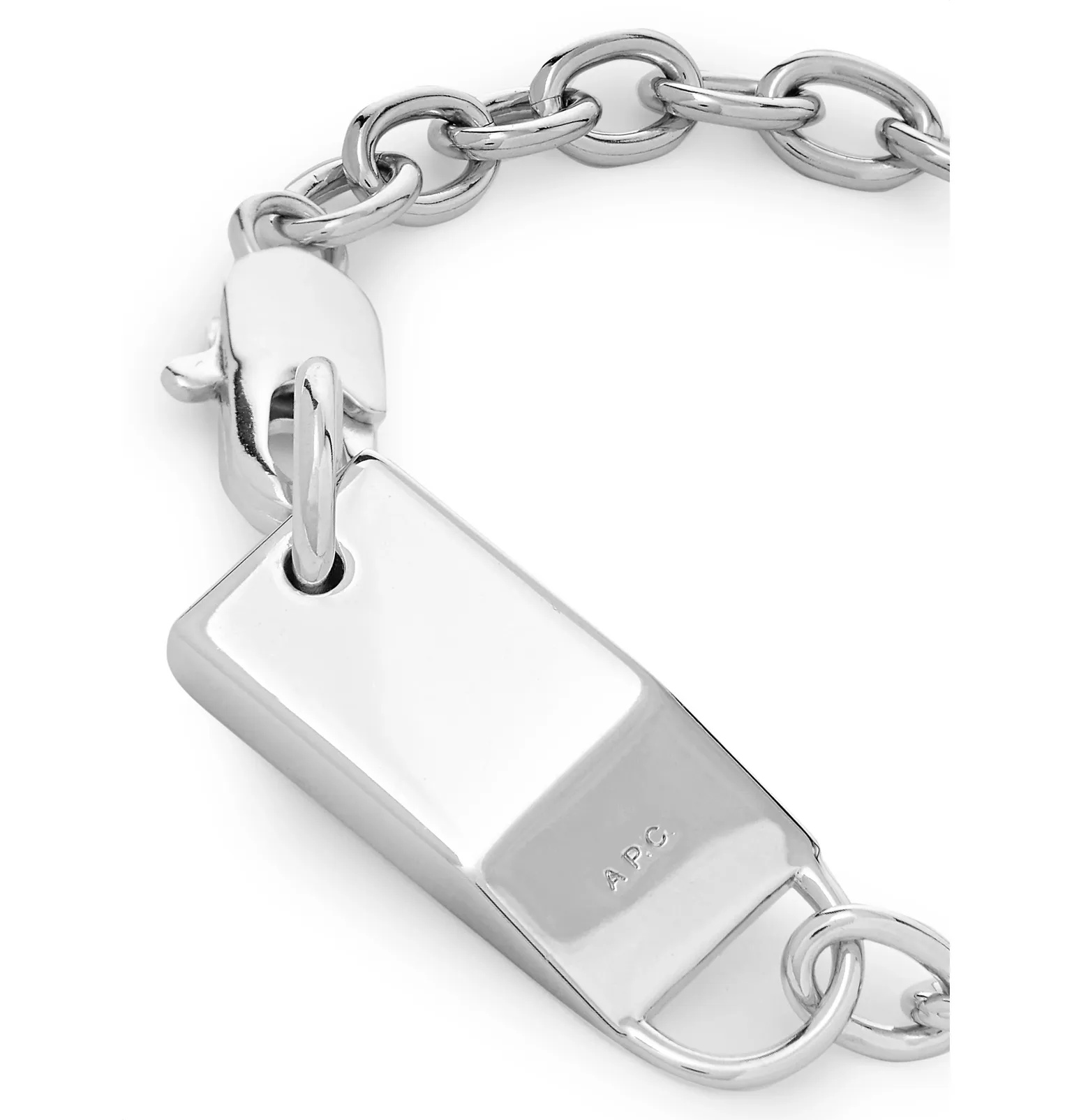 Logo-Engraved Silver-Tone Bracelet - 3