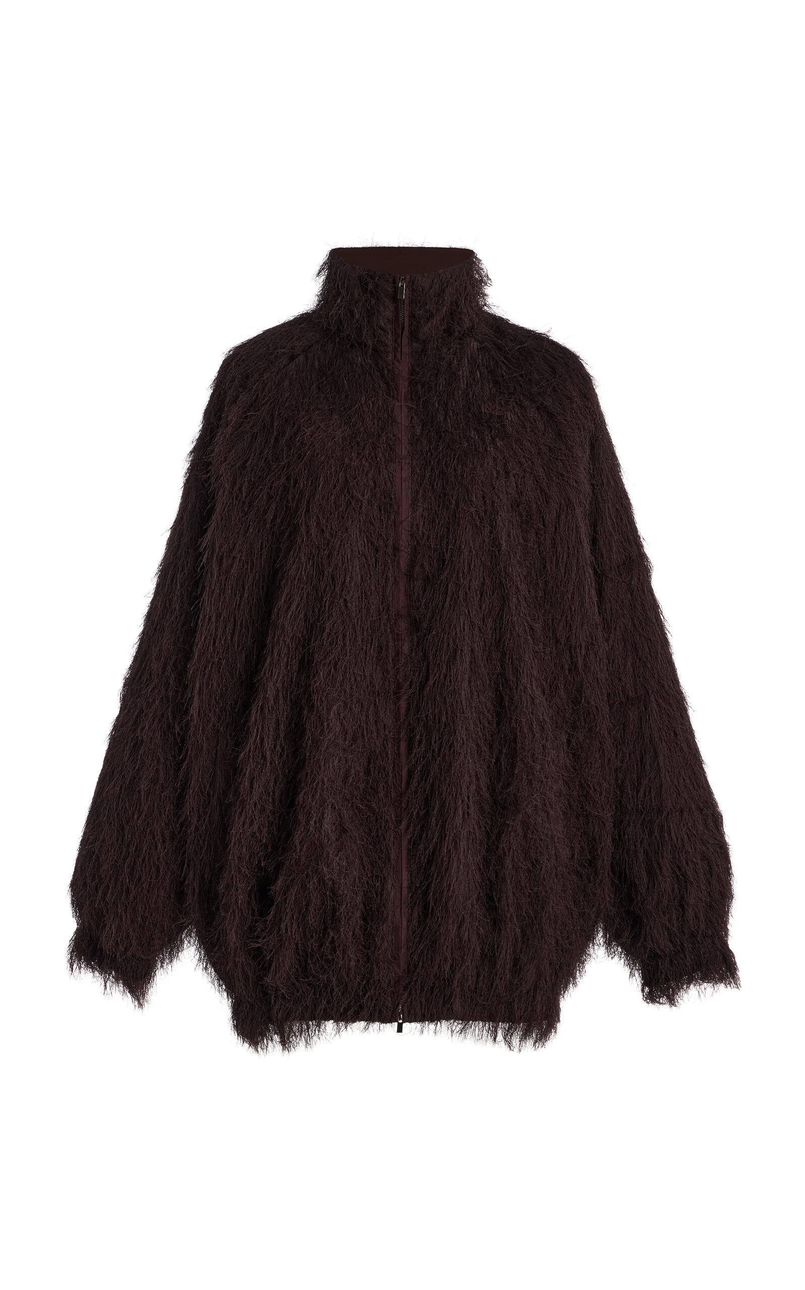Baxter Fringed Track Jacket brown - 1