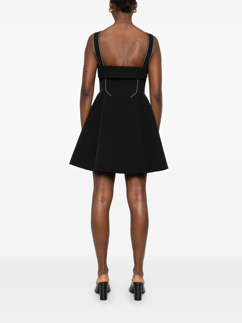 crepe mini dress - 7