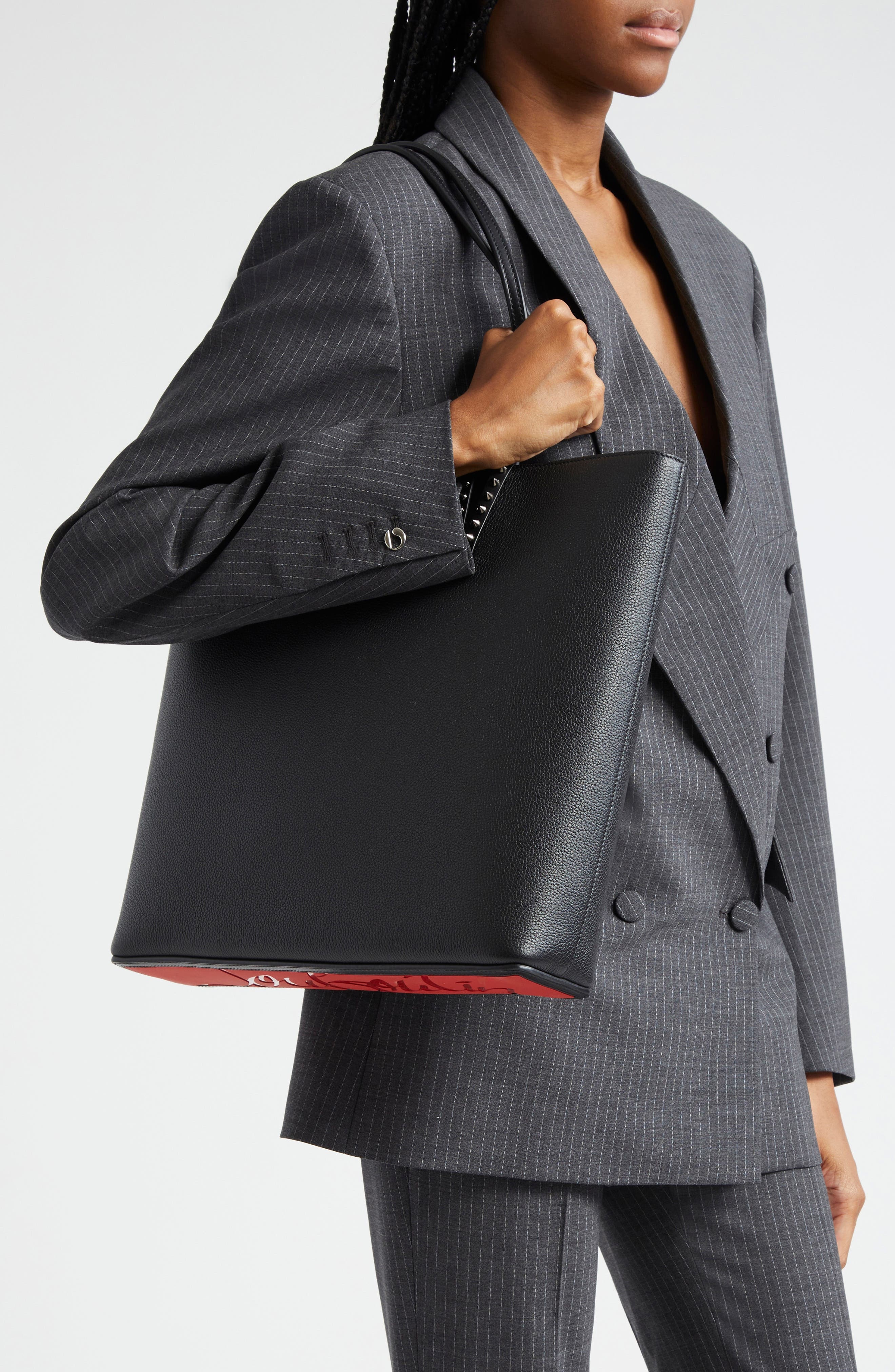 Christian Louboutin Cabata Leather Tote in Black at Nordstrom - 2