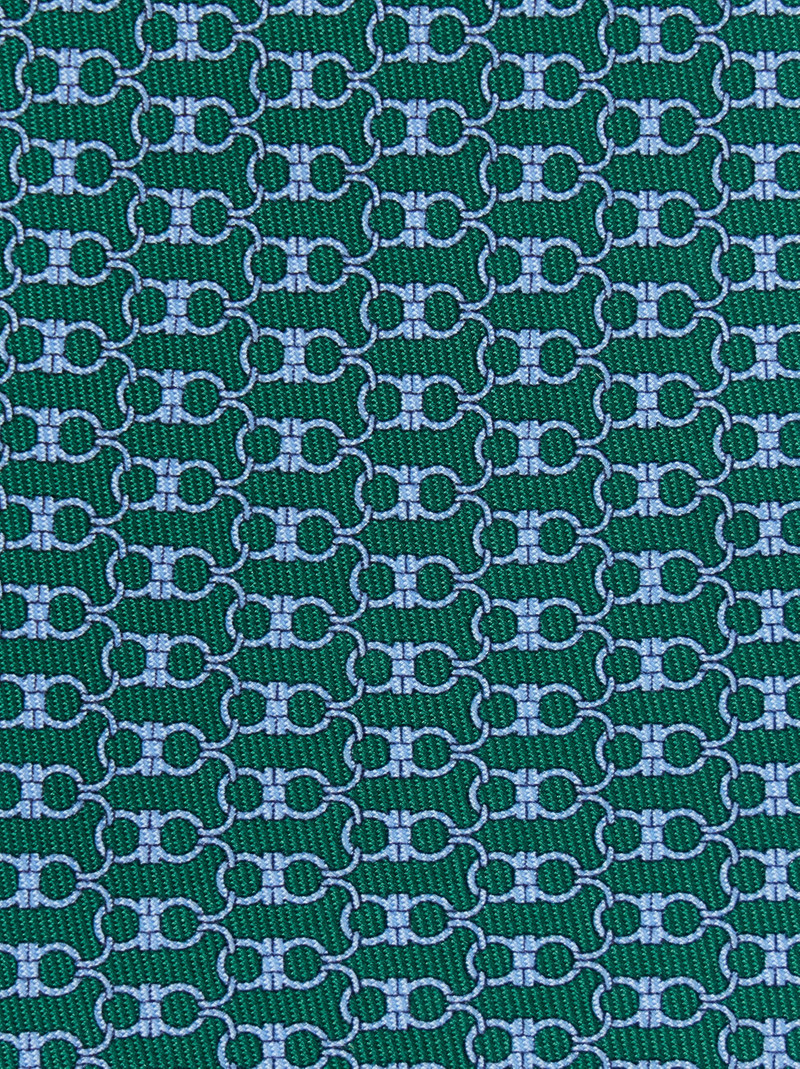 FERRAGAMO Gancini print silk tie outlook