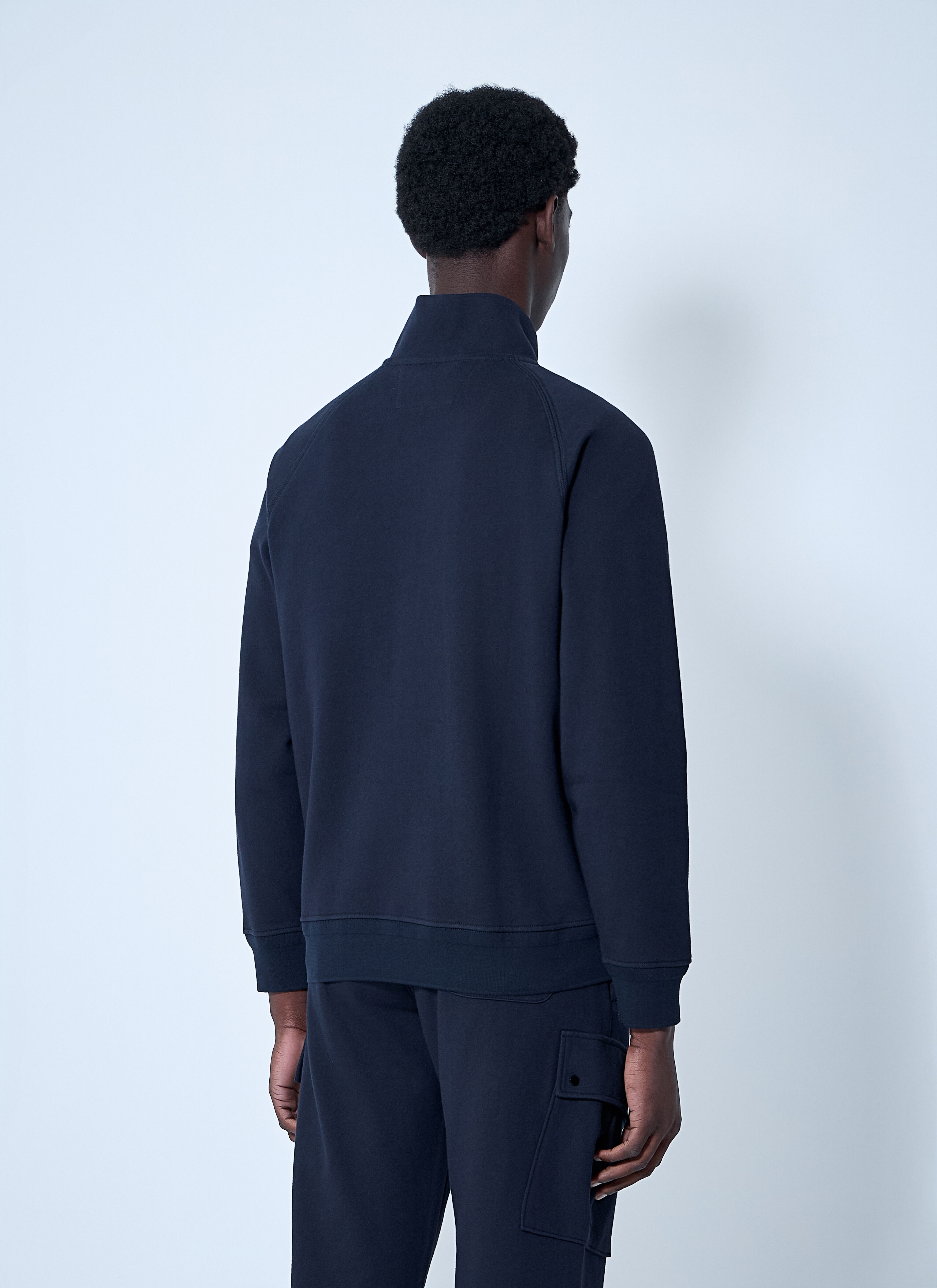 Diagonal Raised Fleece Sweatshirt - 4