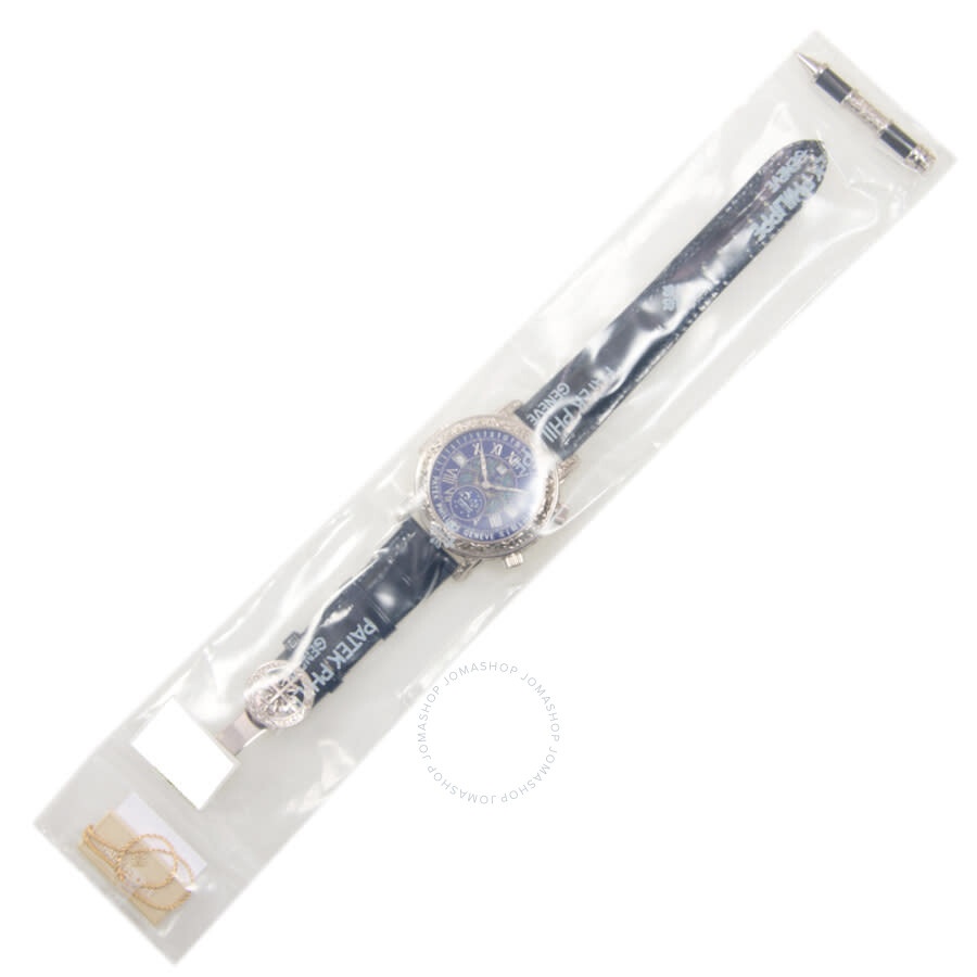 Patek Philippe Grand Complications Perpetual Tourbillon Hand Wind Moon Phase Diamond Blue Dial Men's - 3