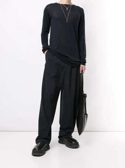 Rick Owens long-sleeved wool jumper outlook