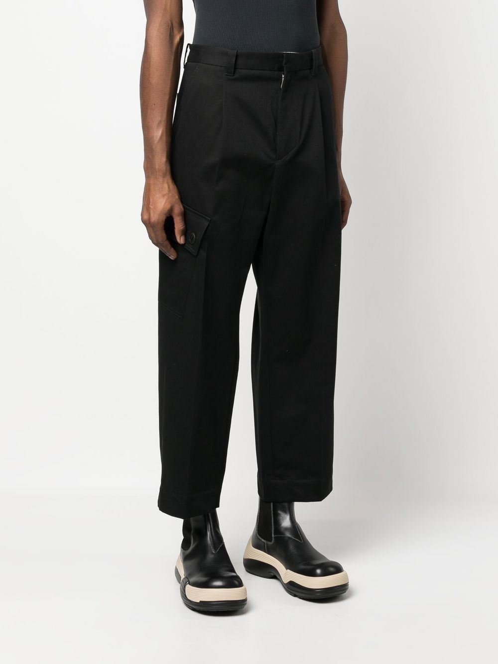 cargo-style cropped trousers - 3