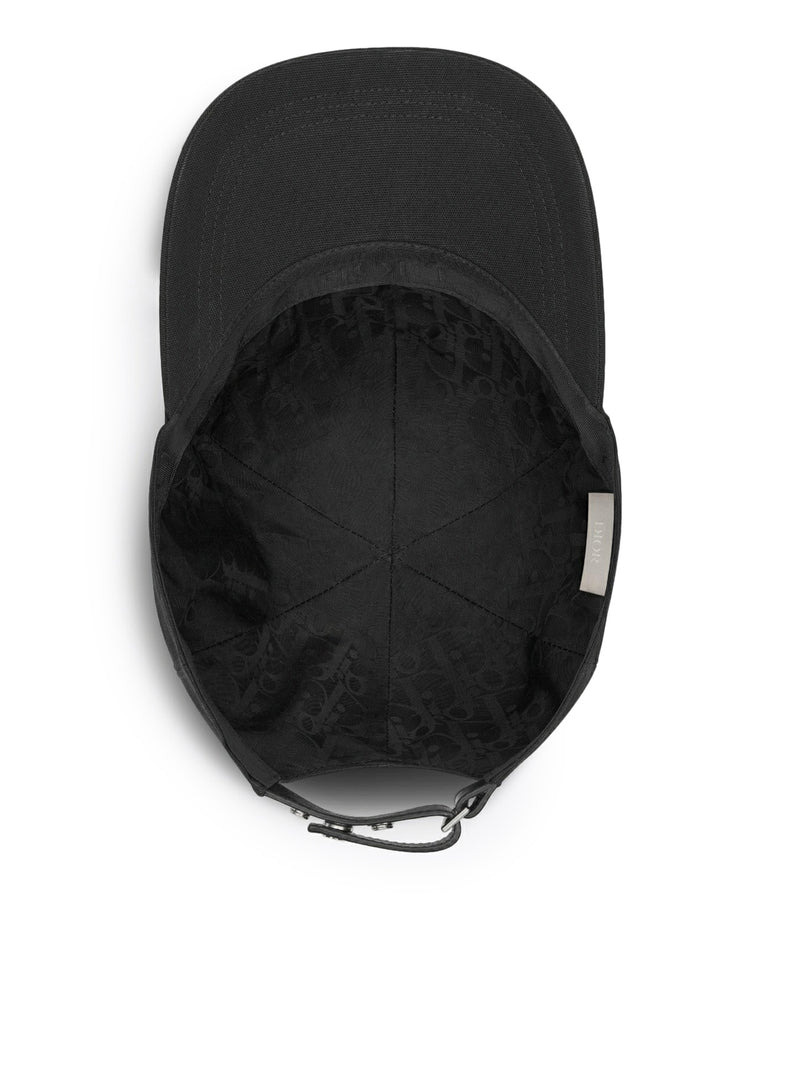 Christian Dior Men Cap With Handwritten Christian Dior Signature - 5