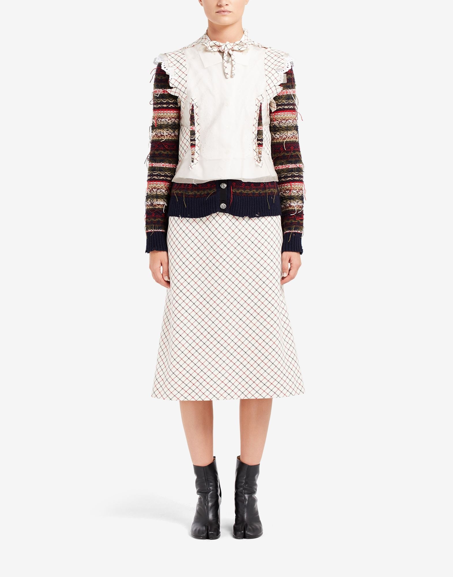Spliced cardigan dress - 2