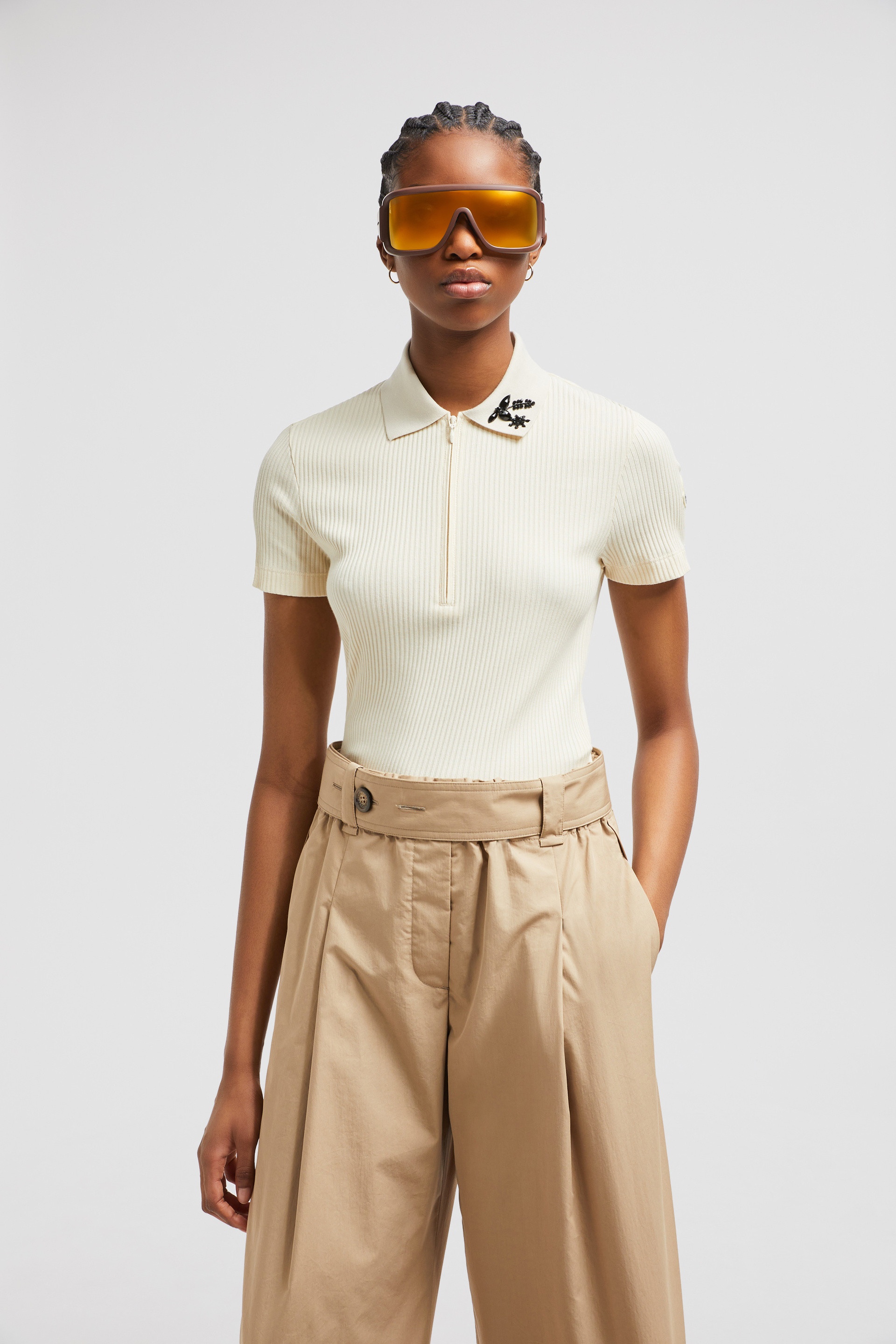 Hand-Beaded Cotton Polo Shirt - 2