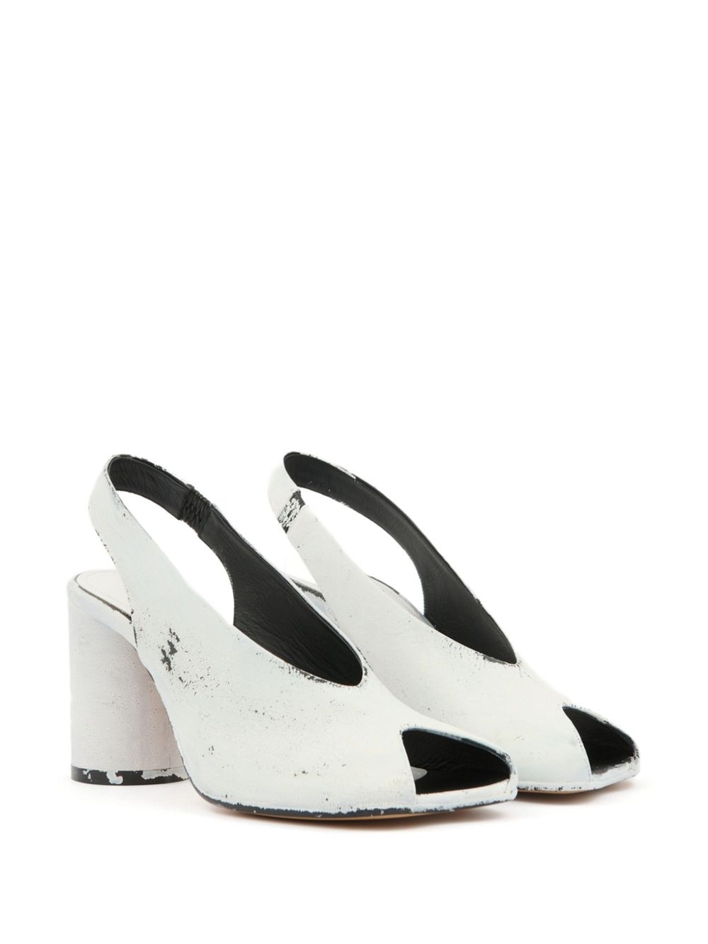 painterly-print slingback sandals - 2