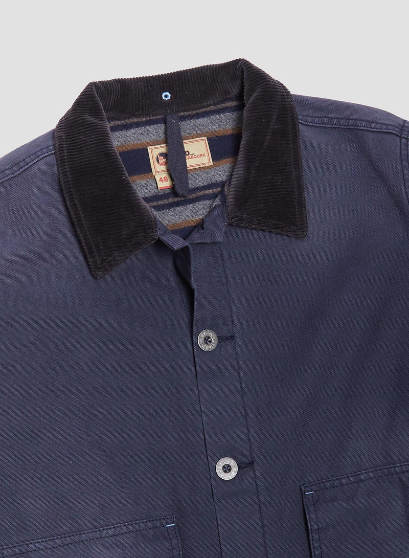 Hunting Chore Jacket Canvas in Black Navy 5