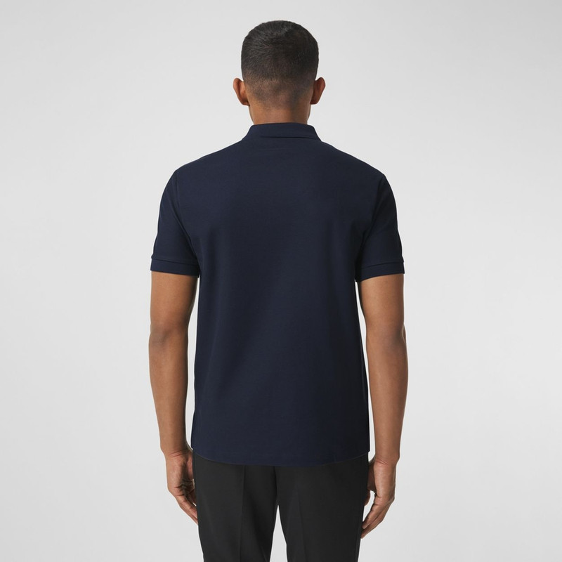 Monogram Motif Cotton Piqué Polo Shirt 4