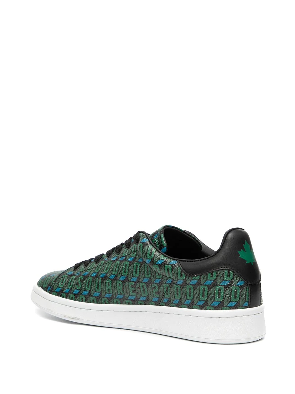 monogram-pattern low-top sneakers - 3