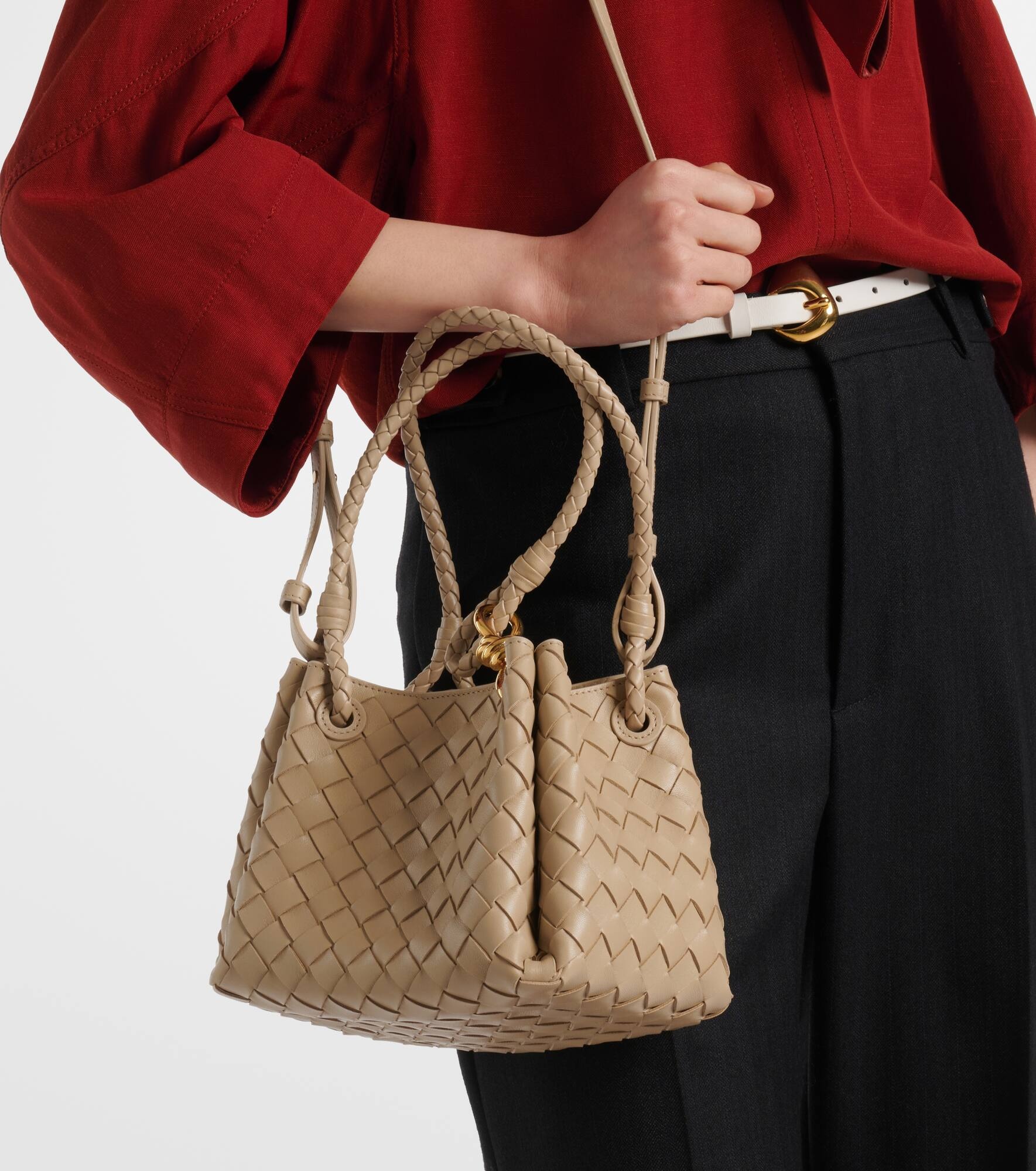 Parachute Small Intrecciato leather tote bag - 2