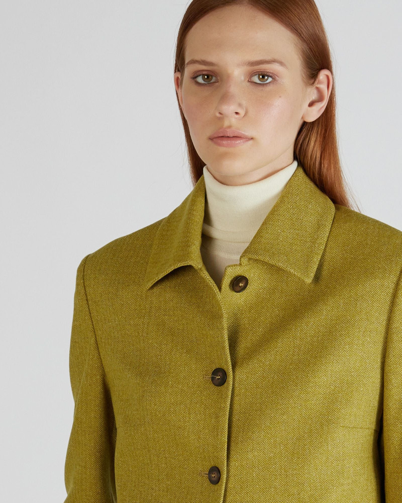 Regular fit stretch flannel jacket 4