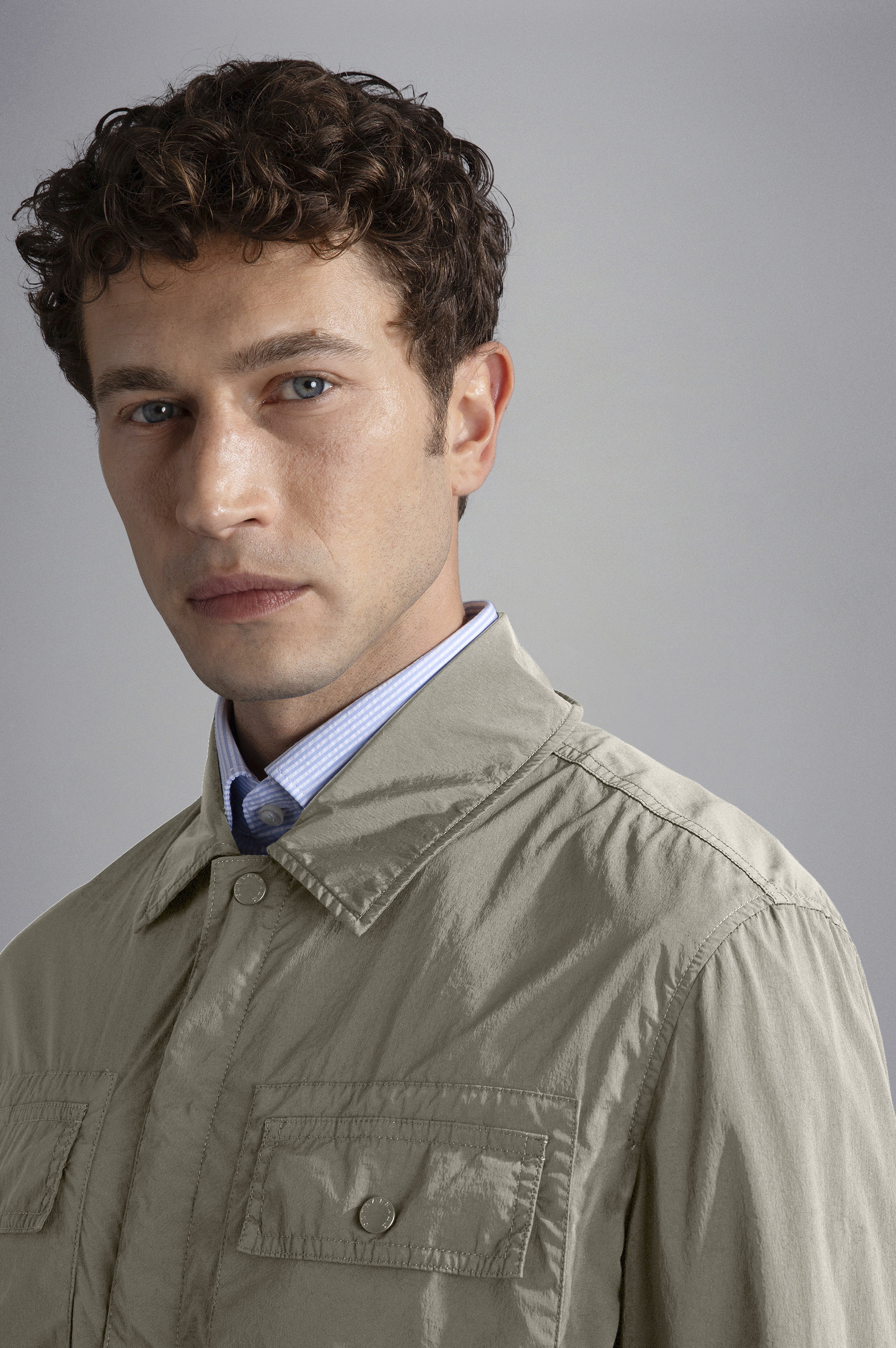 GARMENT DYED STRETCH ECONYL® NYLON SHACKET - 4