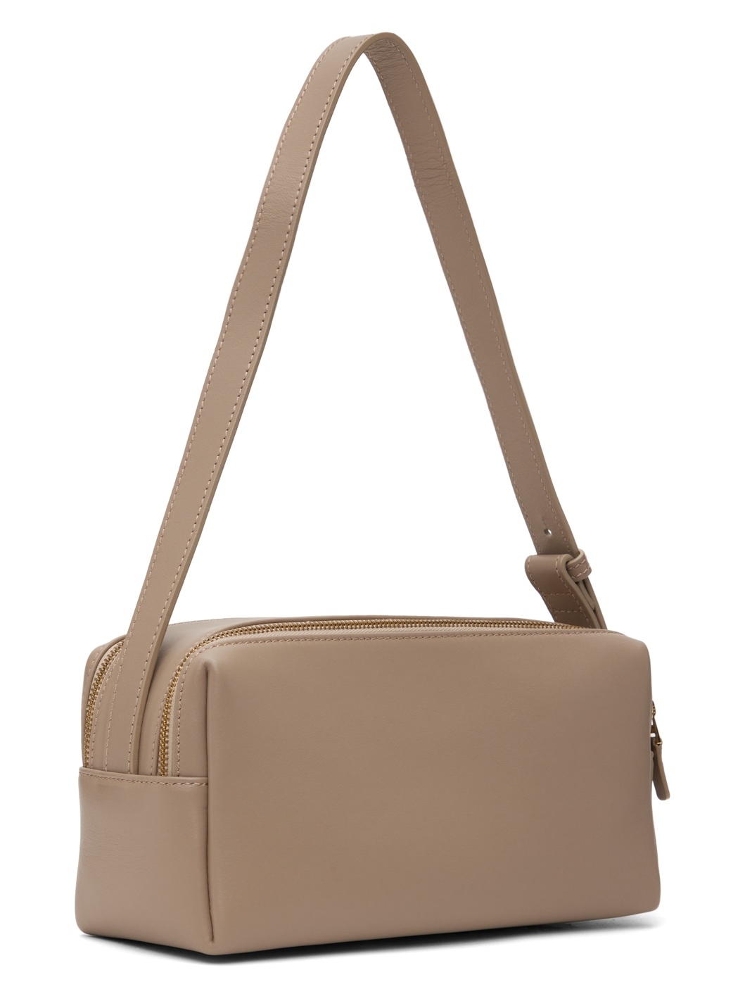 Taupe Trousse Leather Bag - 3