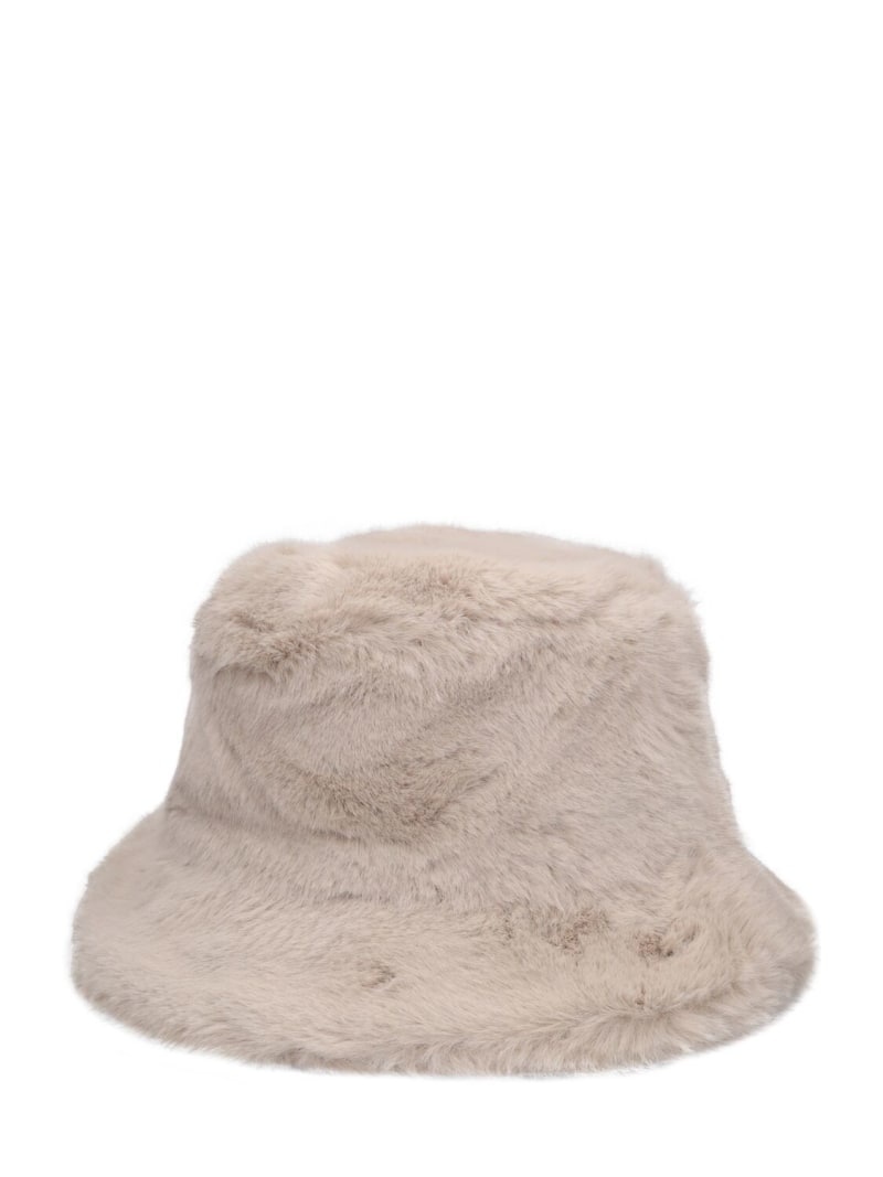 Wera faux soft teddy fur bucket hat - 3