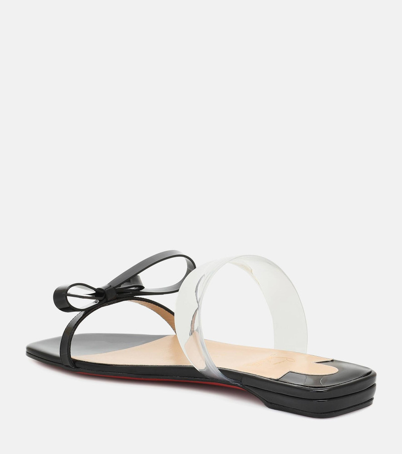 Christian Louboutin Just Nodo patent leather slides outlook