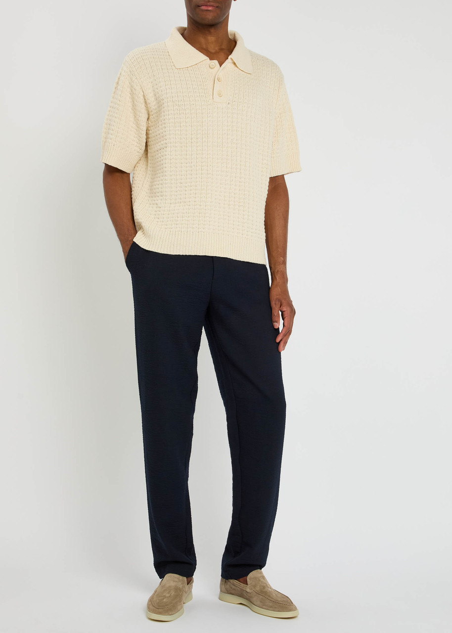 Sunspel Tapered Stretch-wool Trousers - 4