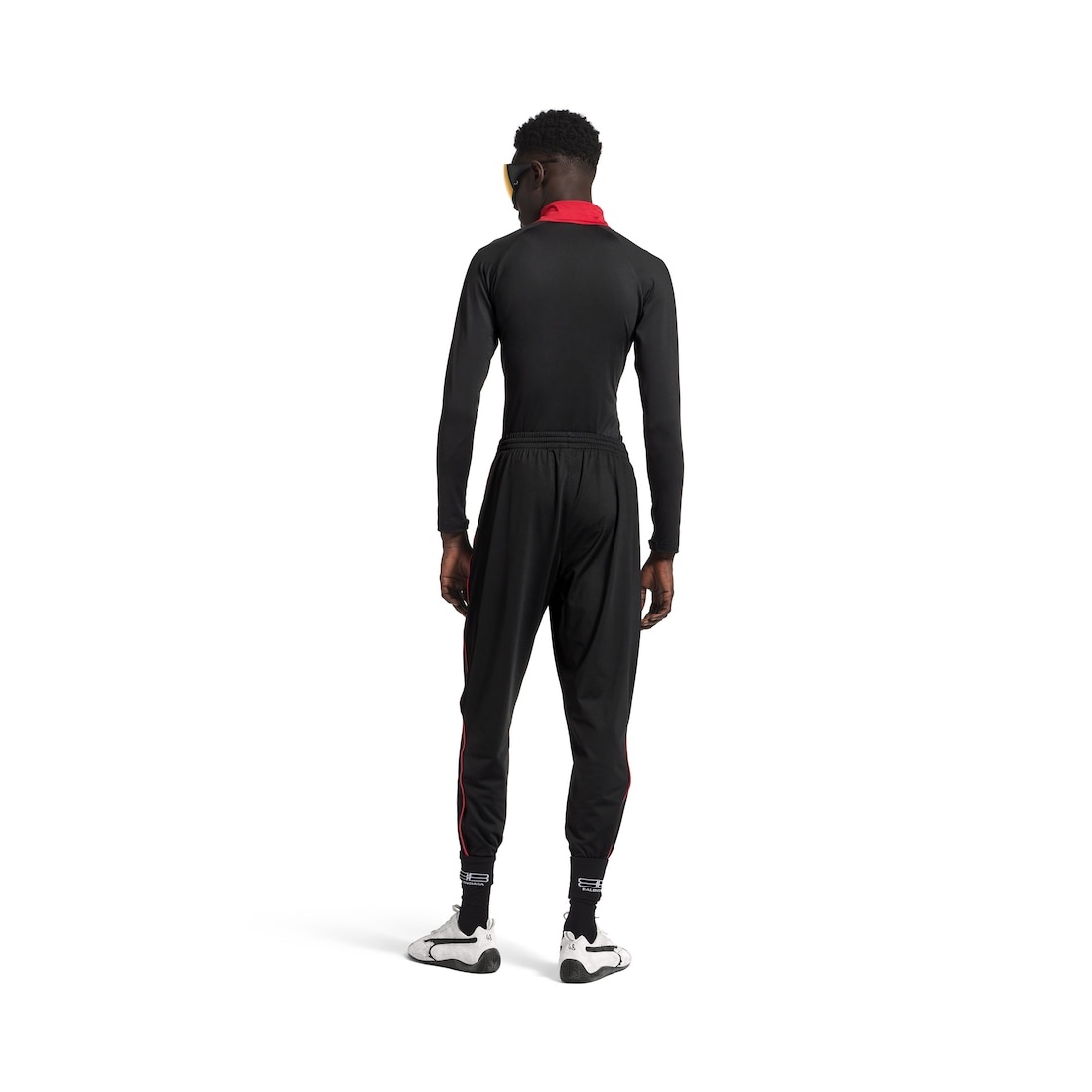 Balenciaga I Puma Half-zip Top  in Black/red - 4
