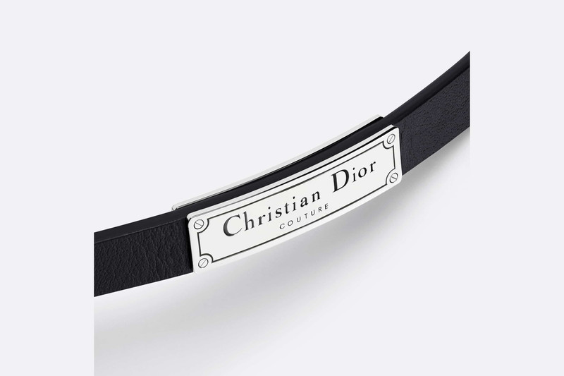 Dior Christian Dior Couture Leather Double Bracelet outlook