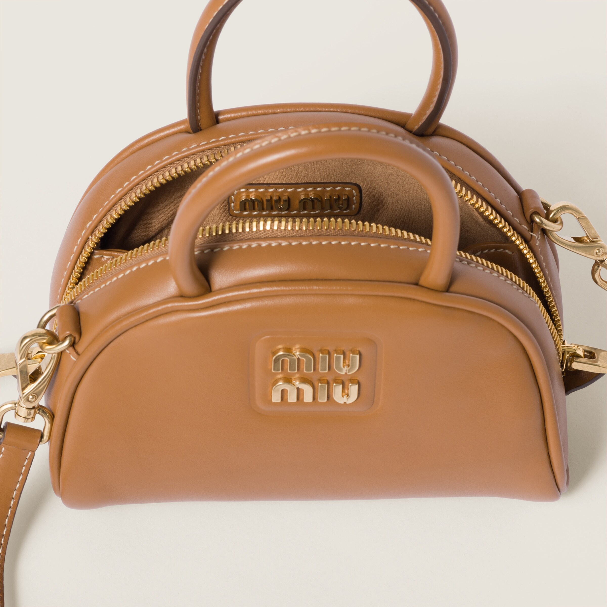 Leather top-handle bag - 5