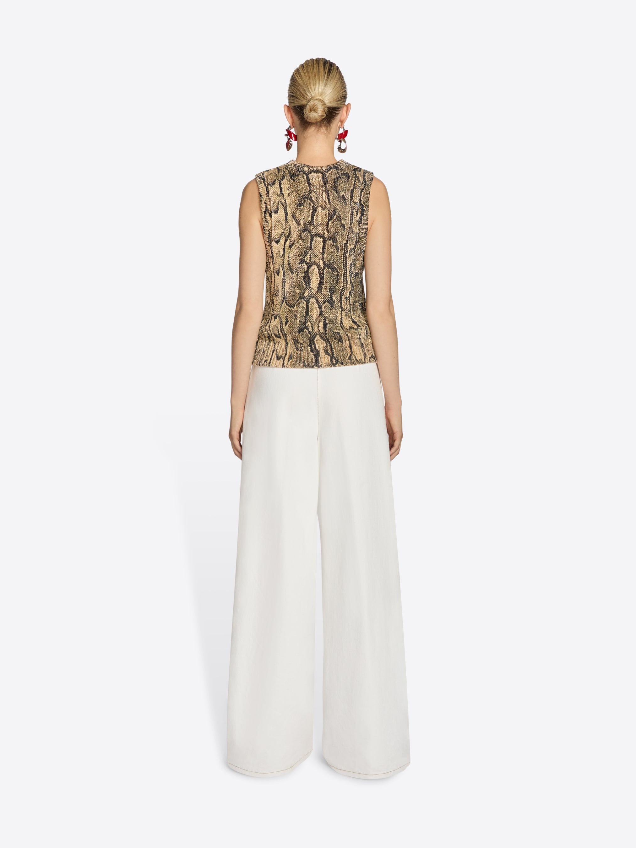 SNAKE PRINT SWEATER - 4
