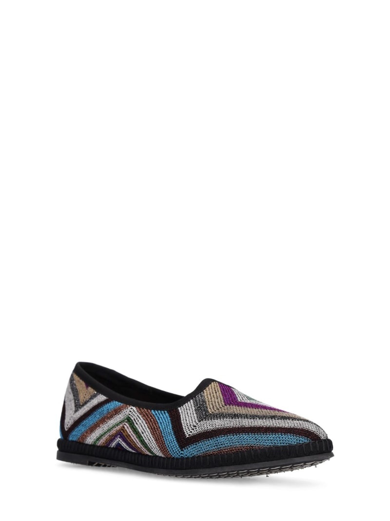 10mm Raschel lurex flat shoes - 3