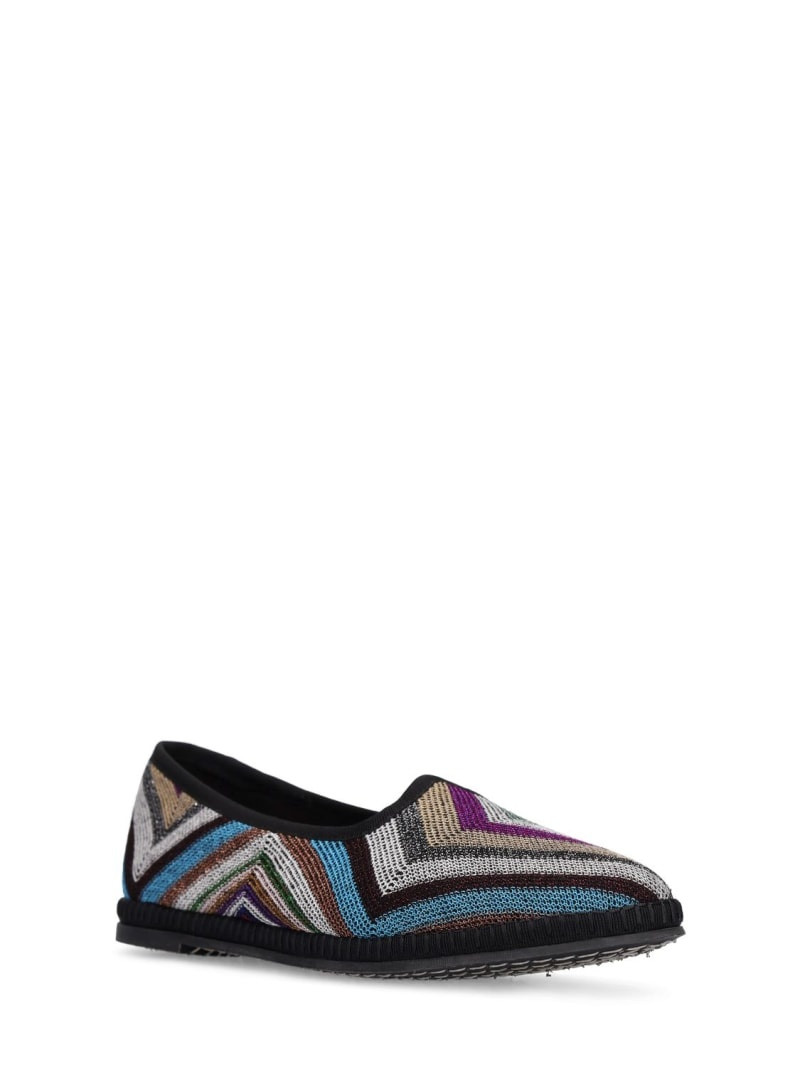 10mm Raschel lurex flat shoes 3