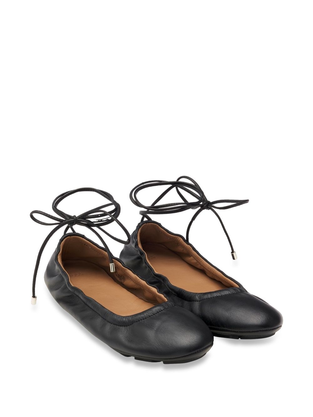 leather ballerina shoes - 2