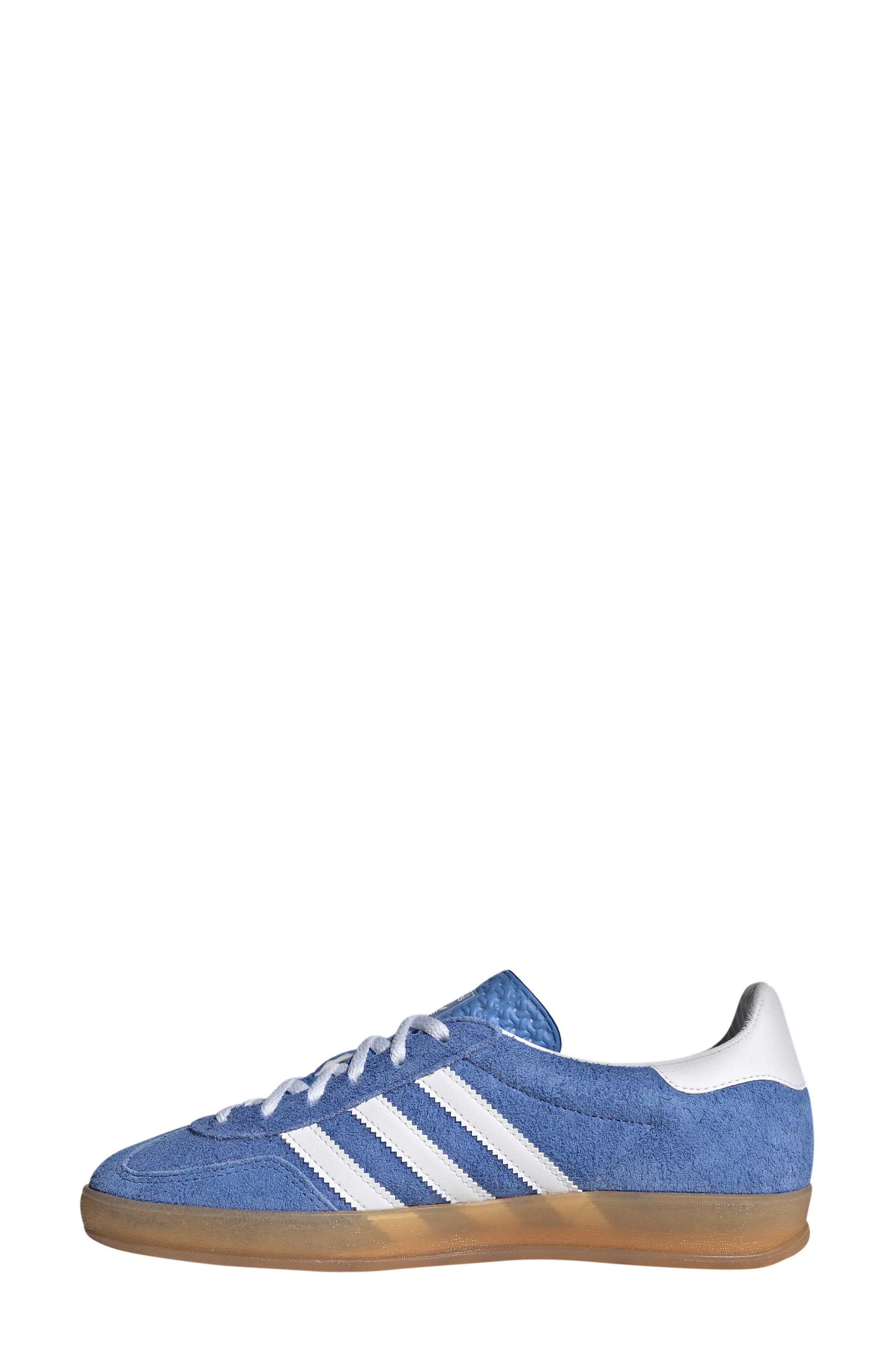 adidas Gazelle Indoor Sneaker in Blue/White/Gold at Nordstrom - 8