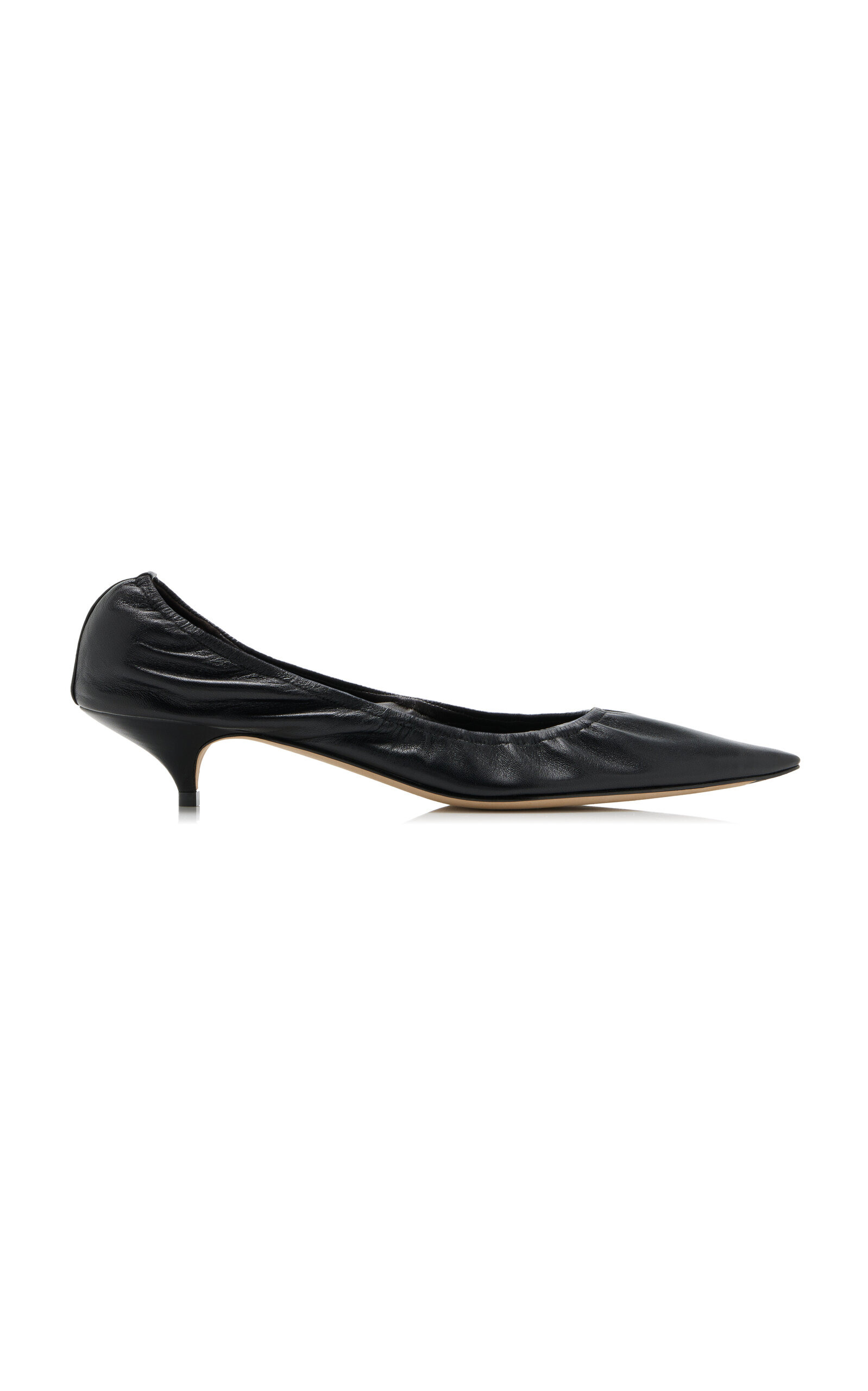Liisa Leather Kitten Heel Pumps black - 1