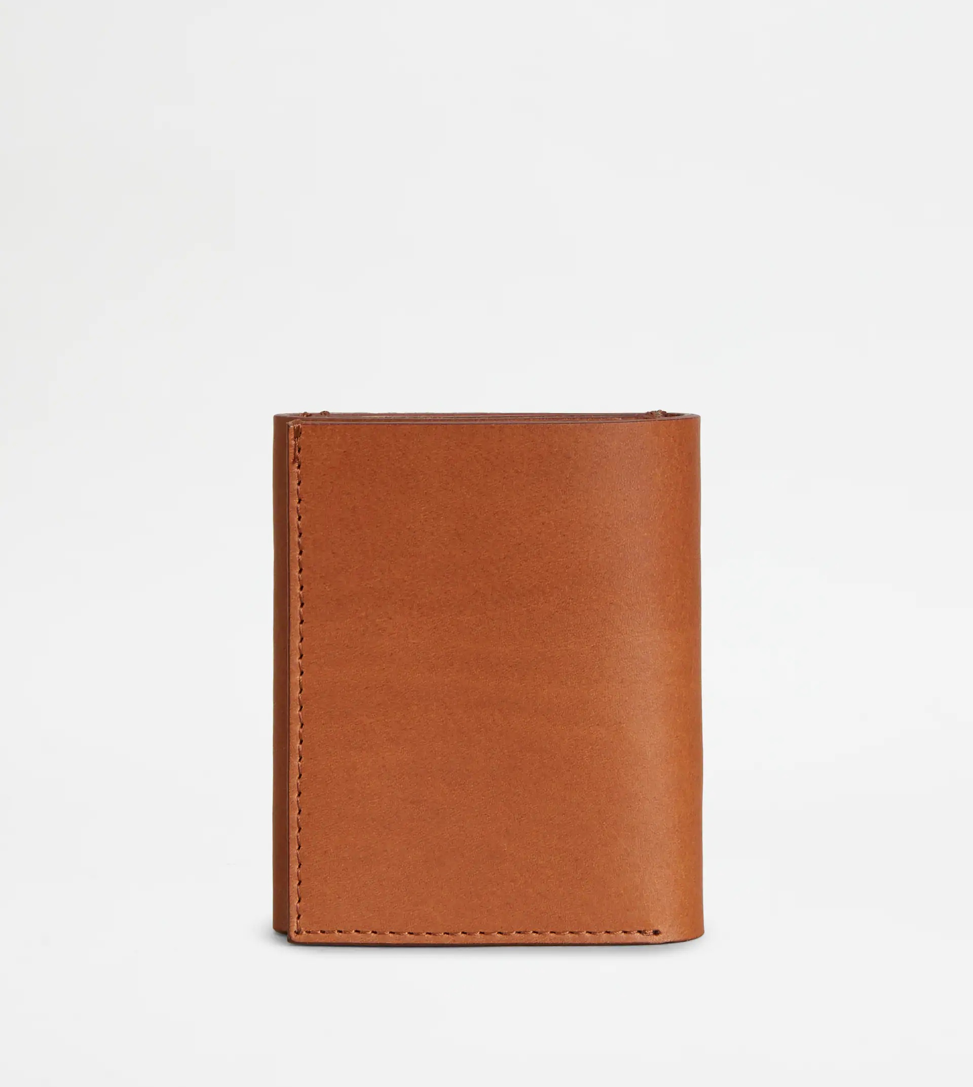 WALLET IN LEATHER - BEIGE, BROWN - 3